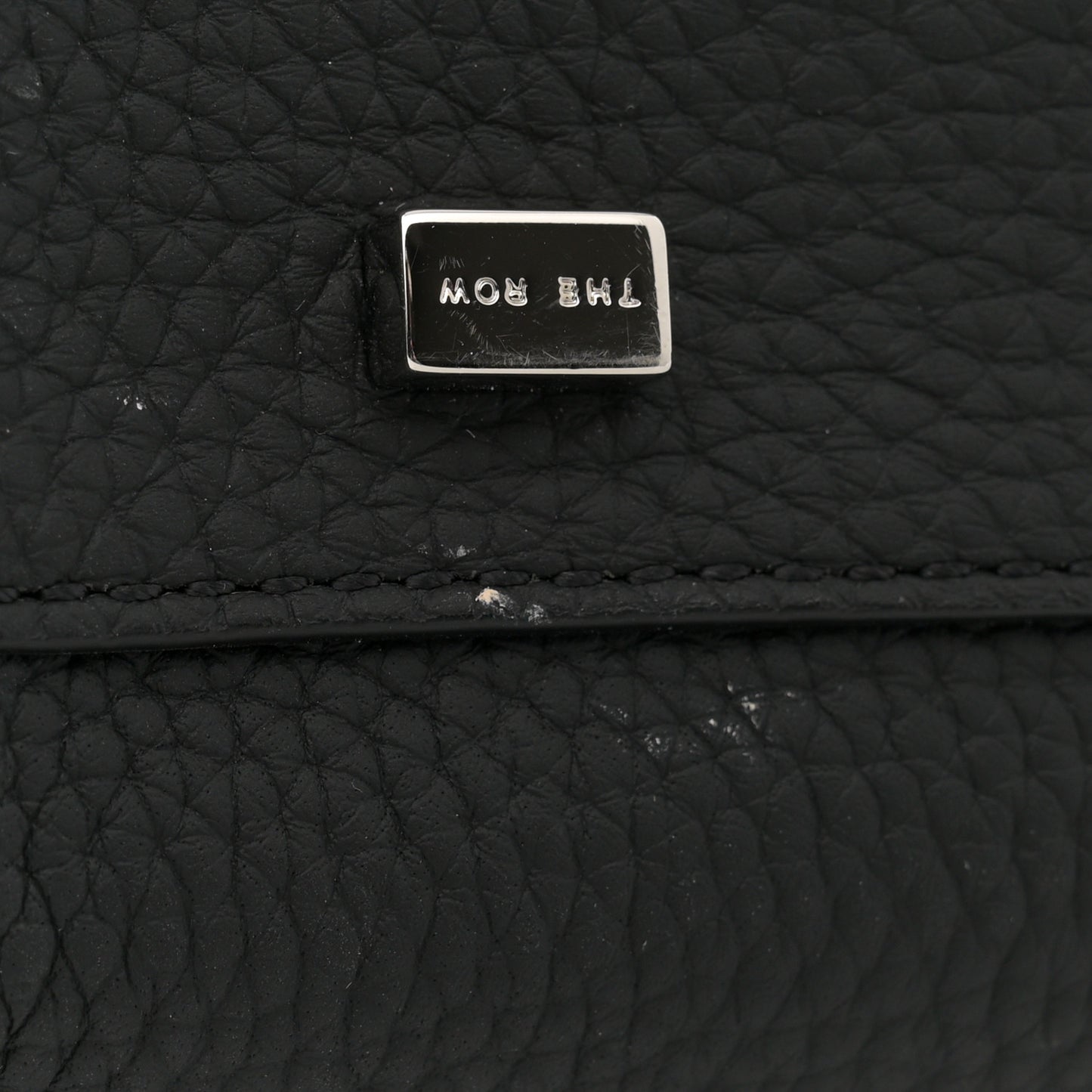 Grained Calfskin Soft Margaux 10 Bag Black