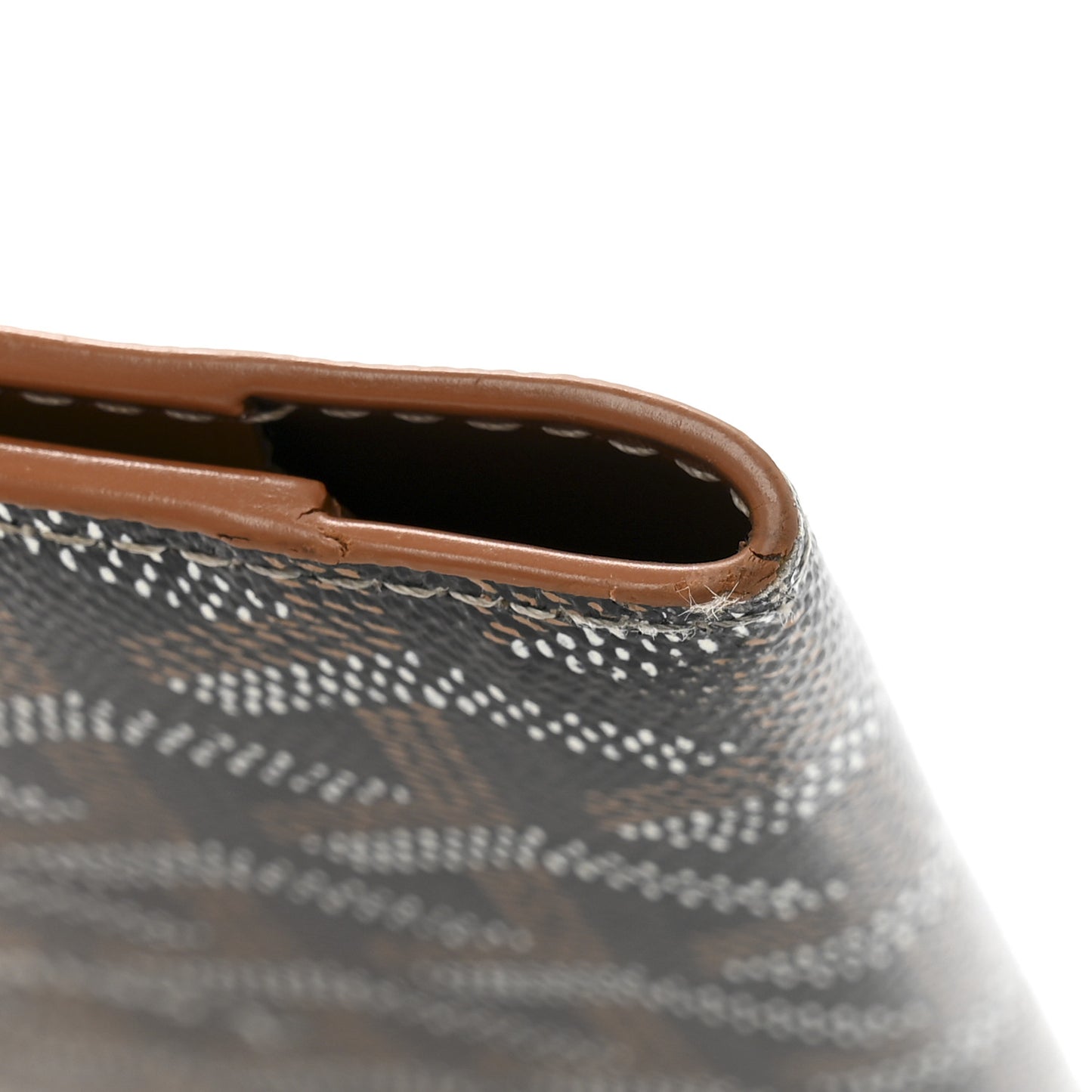 Goyardine Grenelle Passport Wallet Black Gold