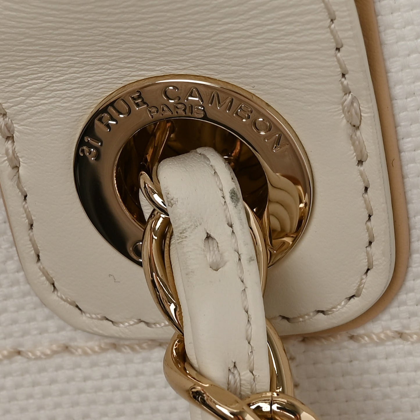 Cotton Medium Deauville Tote White