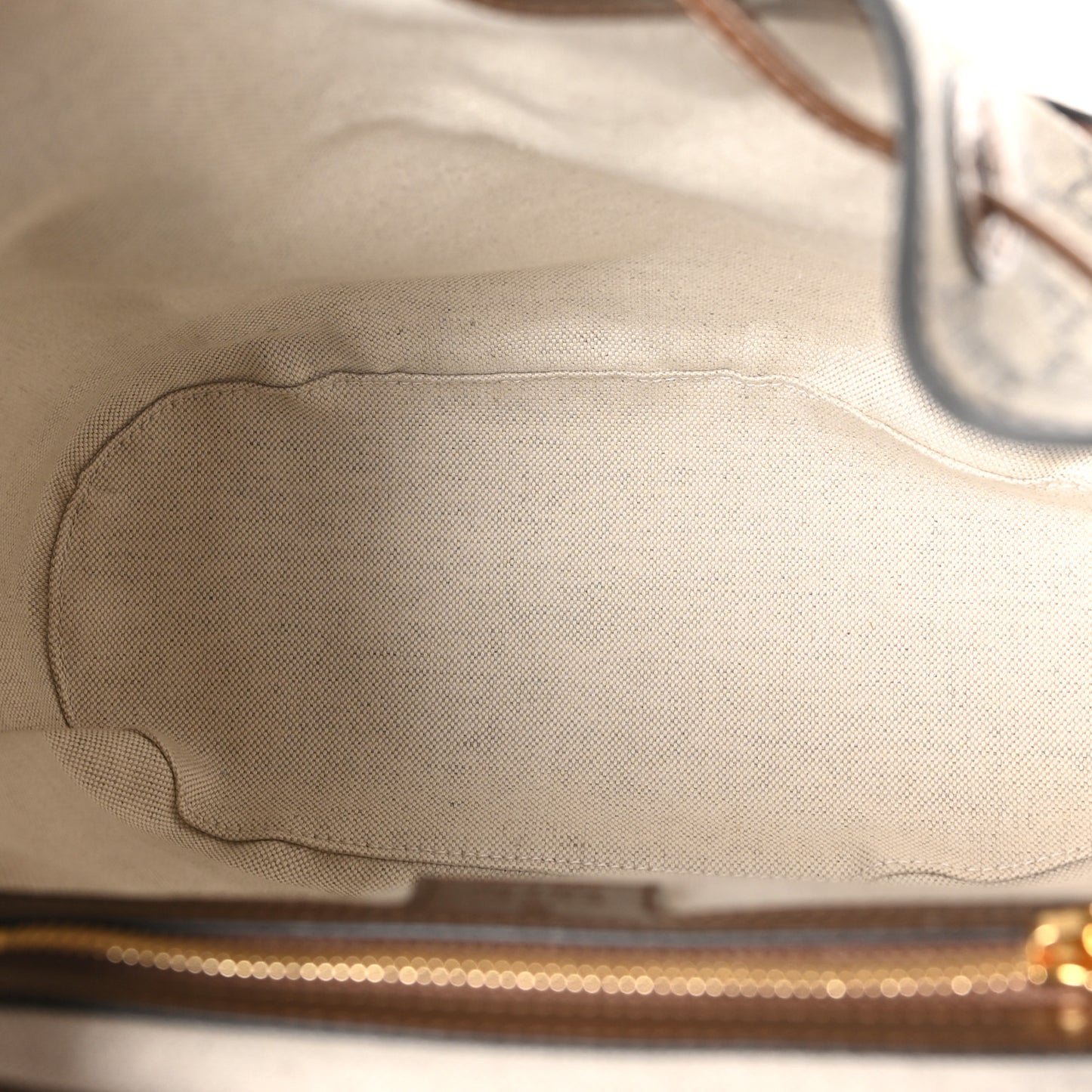 GG Supreme Monogram Azalea Calfskin Retro Interlocking G Buckle Backpack Beige Ebony Brown Sugar