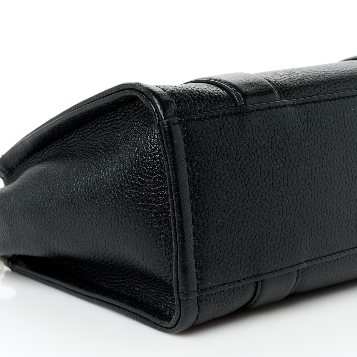 Grained Calfskin Small The Tote Bag Black
