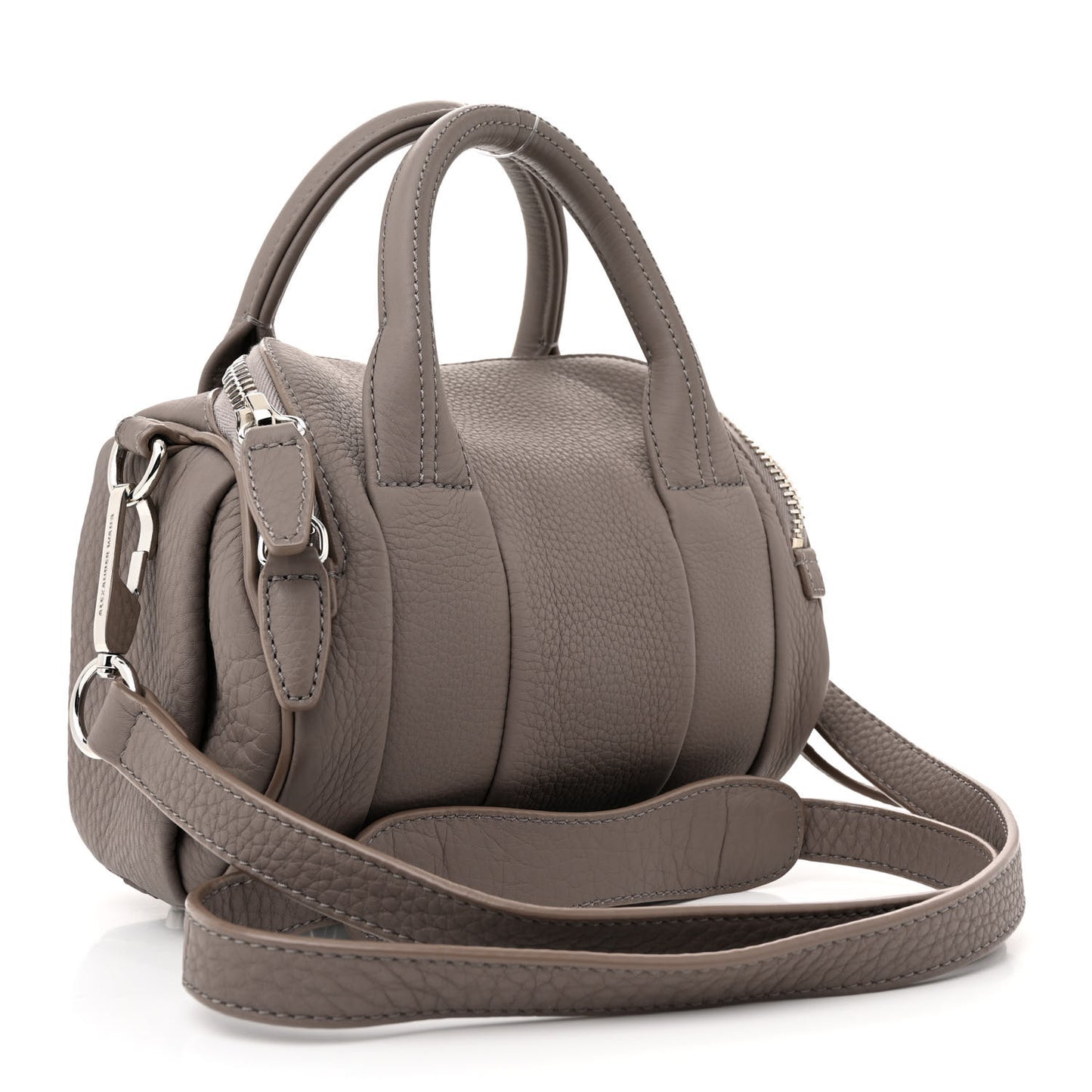 ALEXANDER WANG Pebbled Lambskin Mini Rockie Mink Silver Hardware