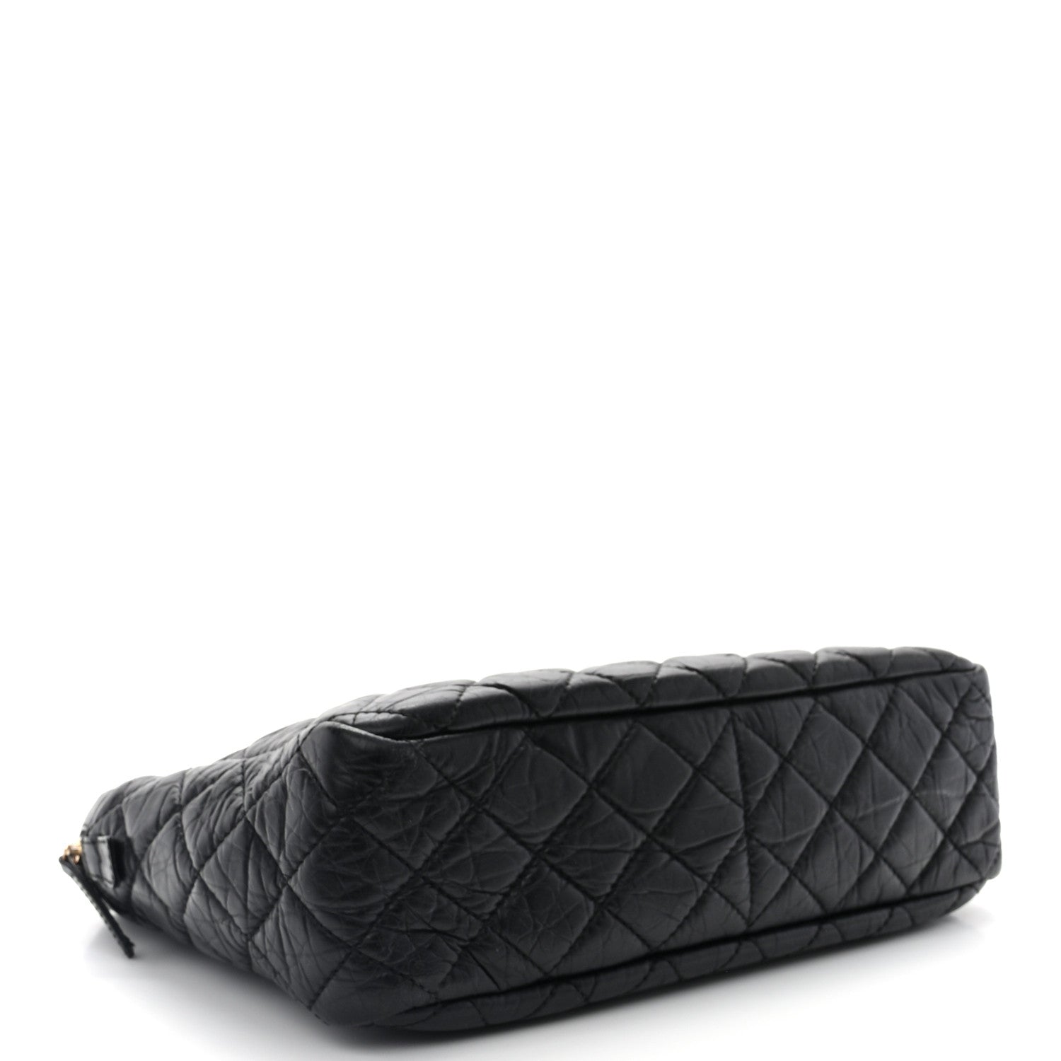 Chanel Aged Calfskin Quilted Large Reissue Camera Case Black 4 of 10