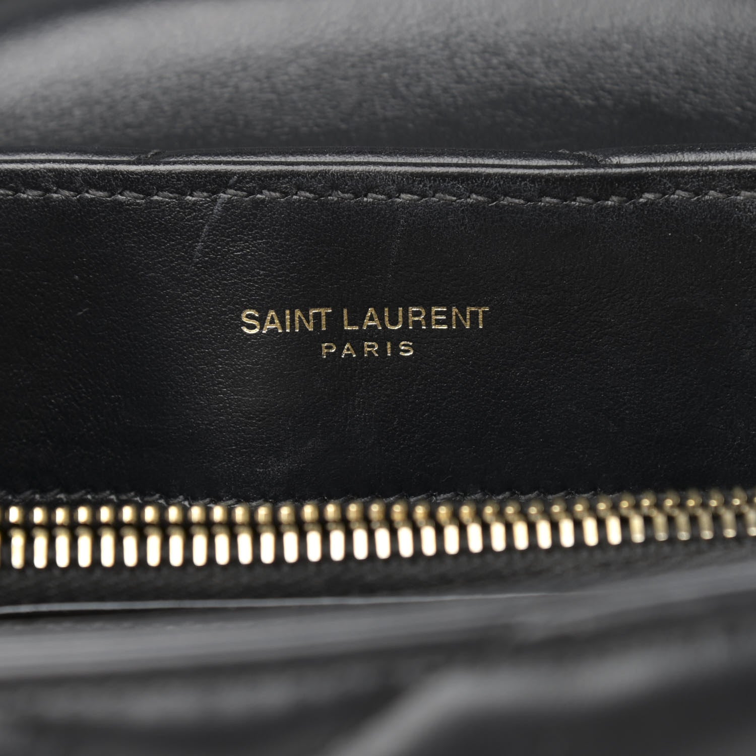 Saint Laurent Calfskin Y Quilted Monogram Small Loulou Chain Satchel Black 6 of 15