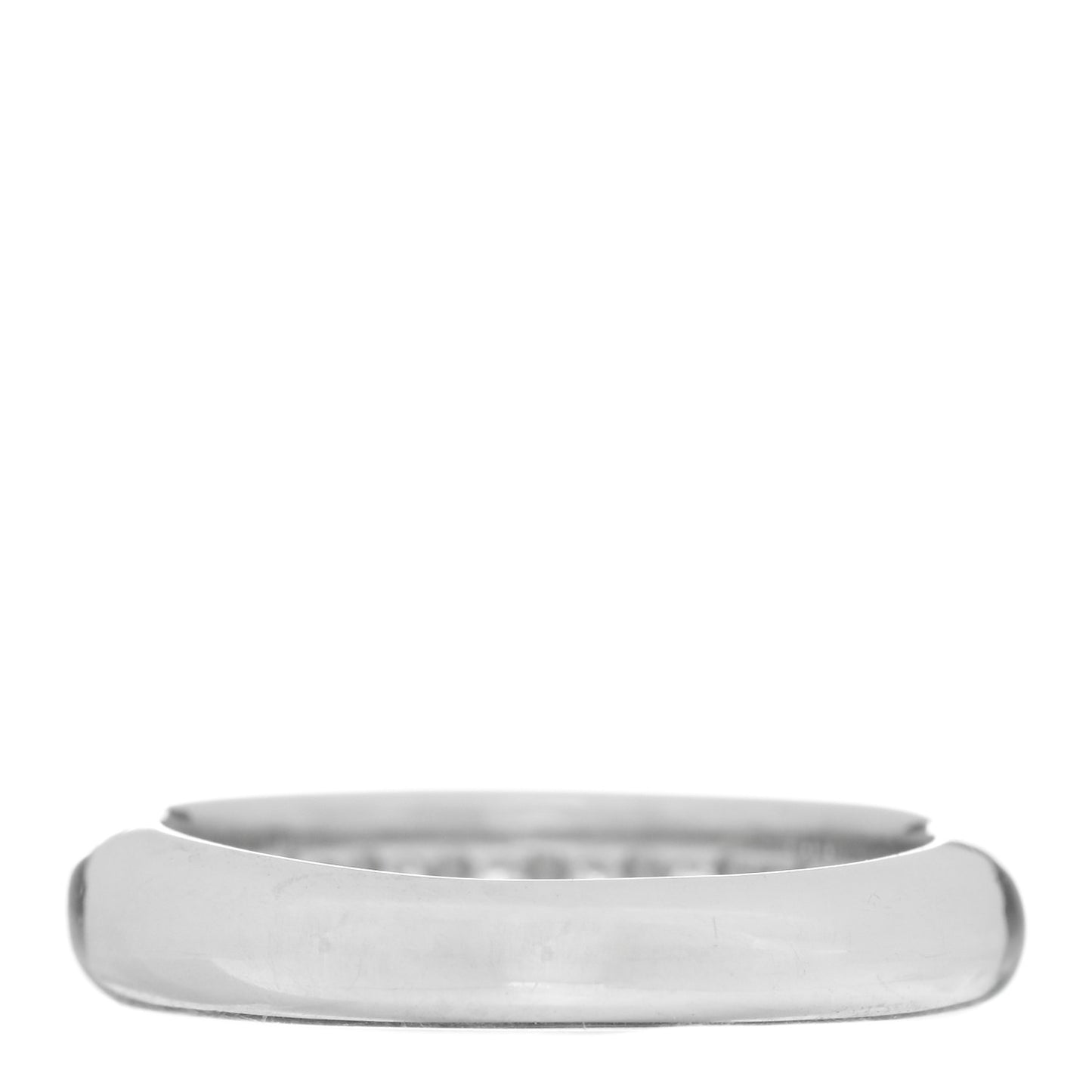 Platinum Diamond Lucida Half Circle Wedding Band Ring 47 4