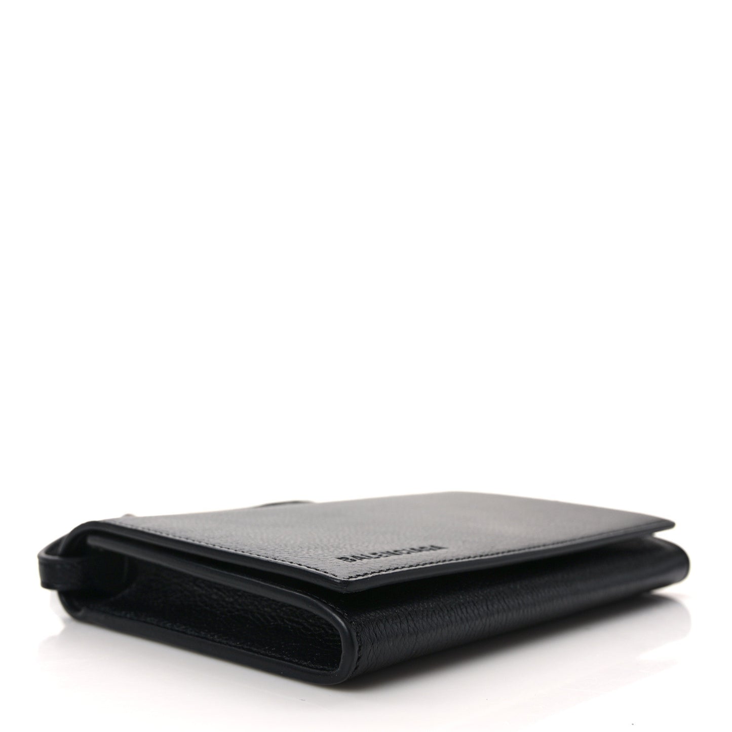 Grained Calfskin Phone Holder Black