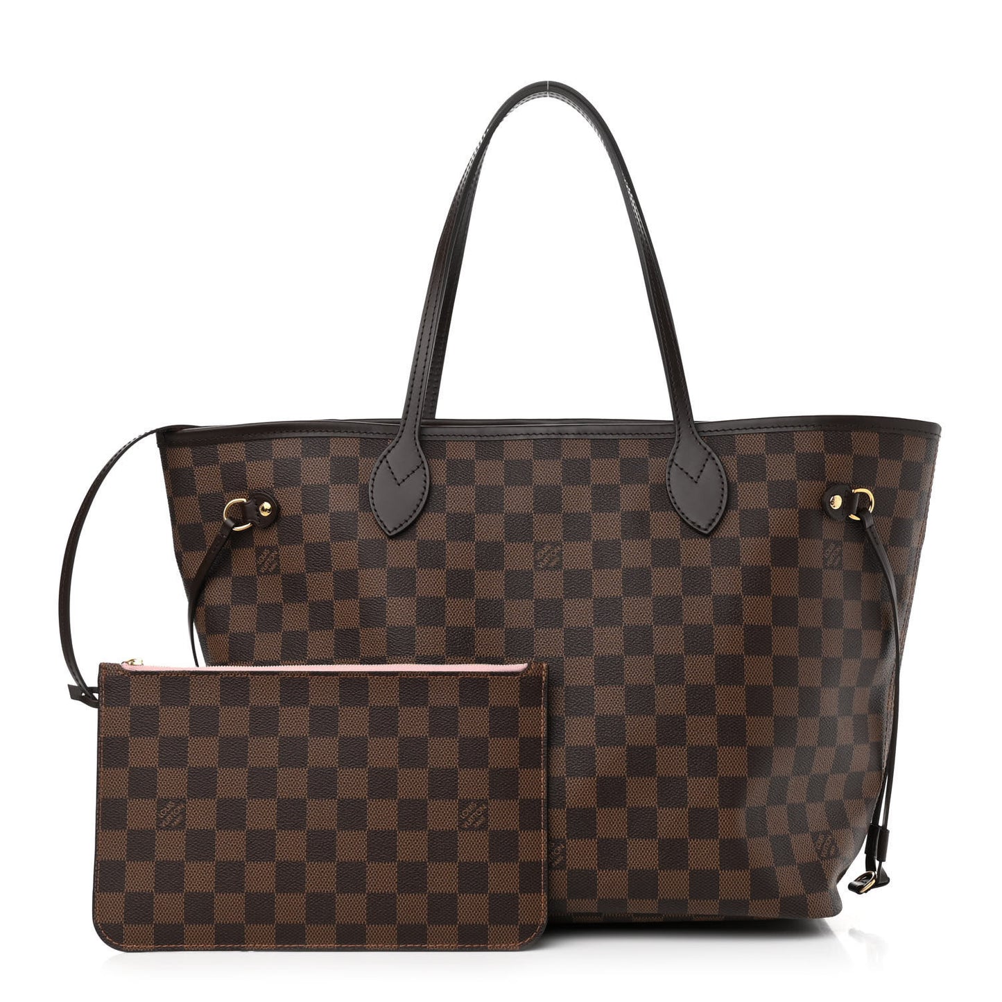 Damier Ebene Neo Neverfull MM Rose Ballerine