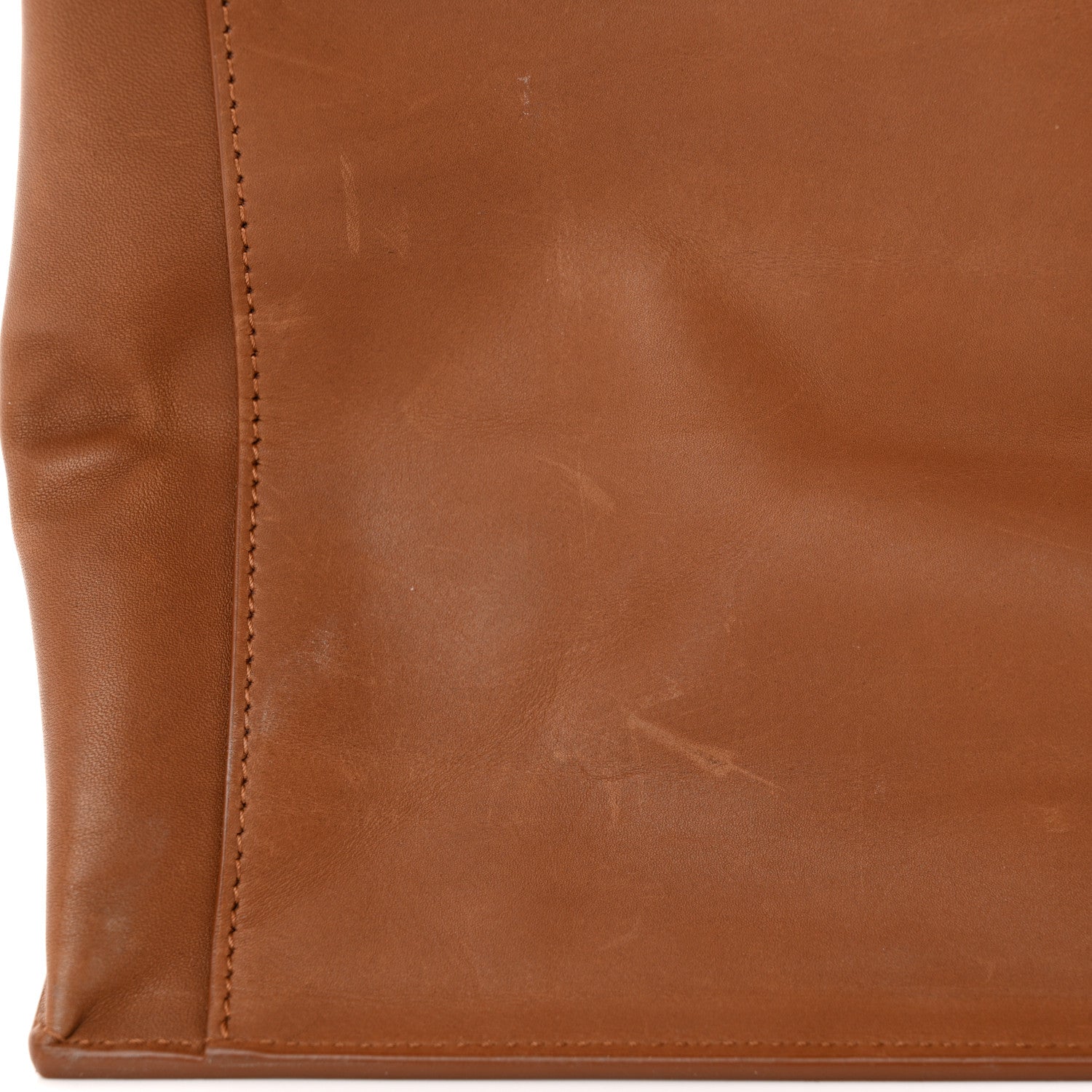 Saint Laurent Raffia Linen Calfskin Rive Gauche Tote Naturale Brown 10 of 10
