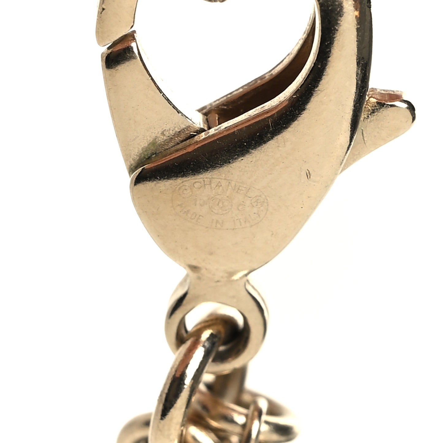 Pearl CC 100th Anniversary Coco Charm Necklace Black Beige Gold