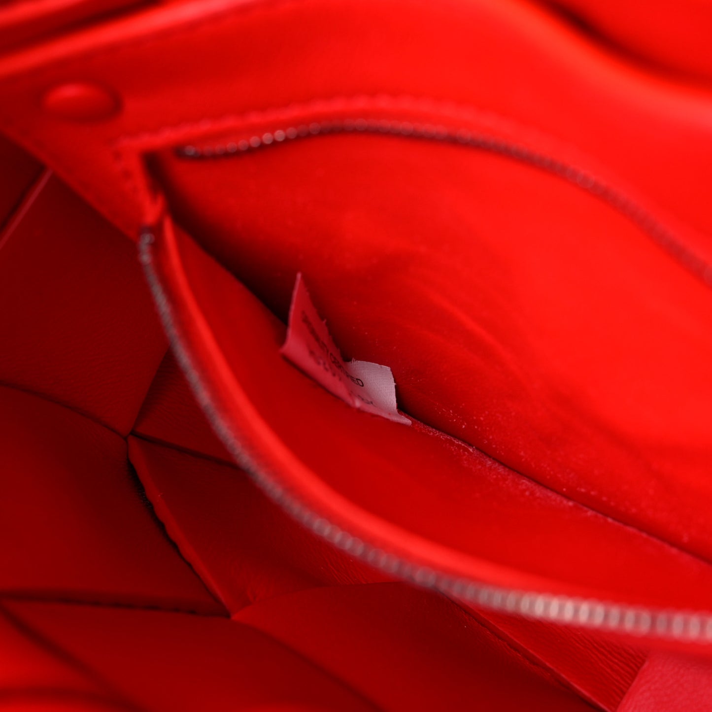 Calfskin Maxi Intrecciato Cassette Crossbody Bag Navy Red