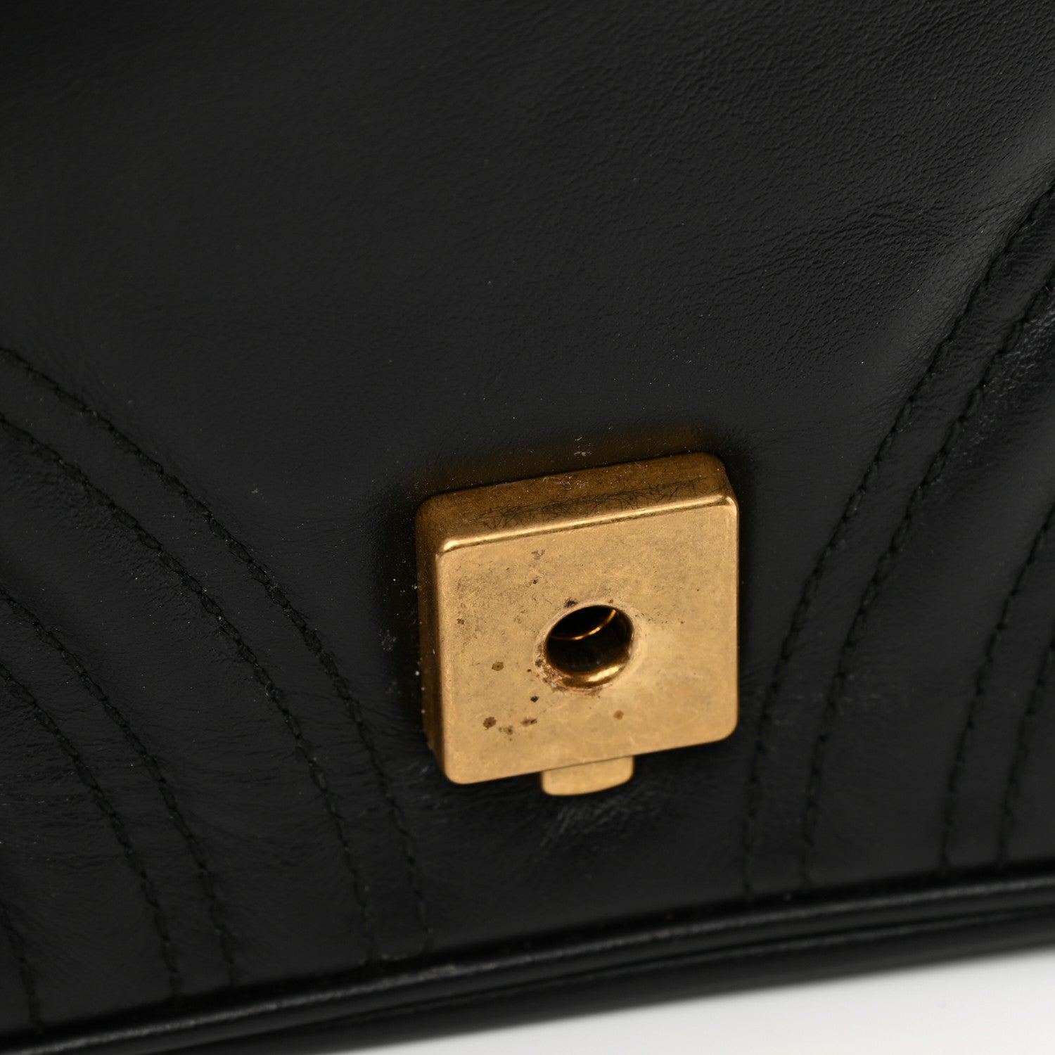 Gucci Calfskin Matelasse Mini GG Marmont Shoulder Bag Black 15 of 15