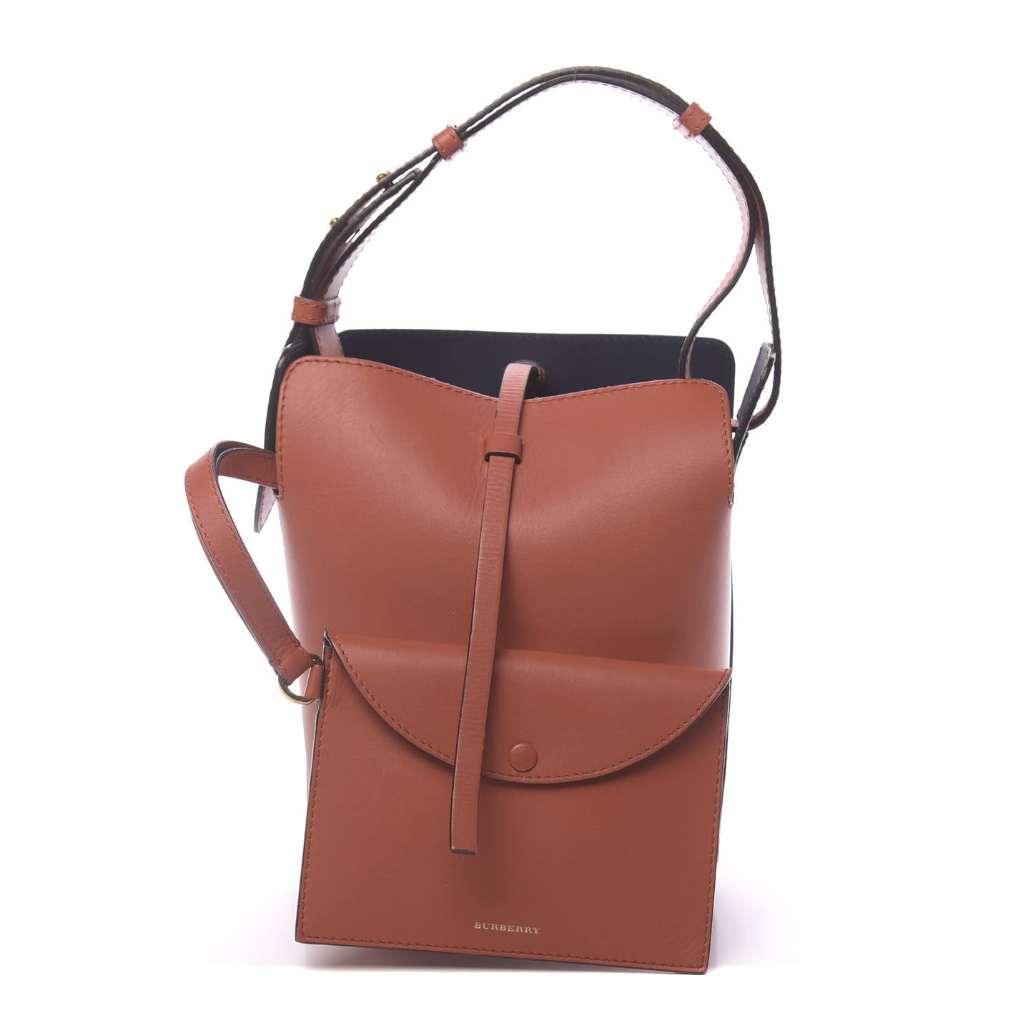 Supple Calfskin Small Bucket Orange