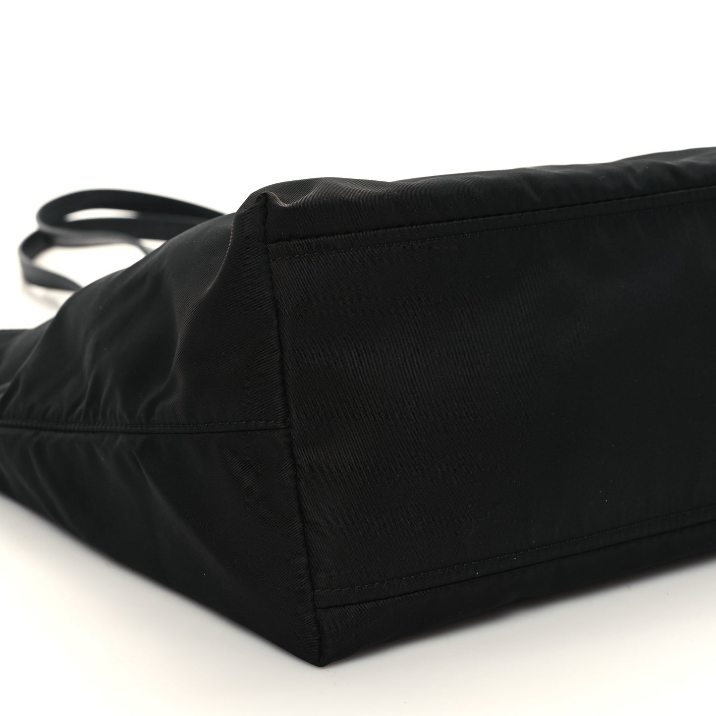 Tessuto Nylon Logo Tote Black
