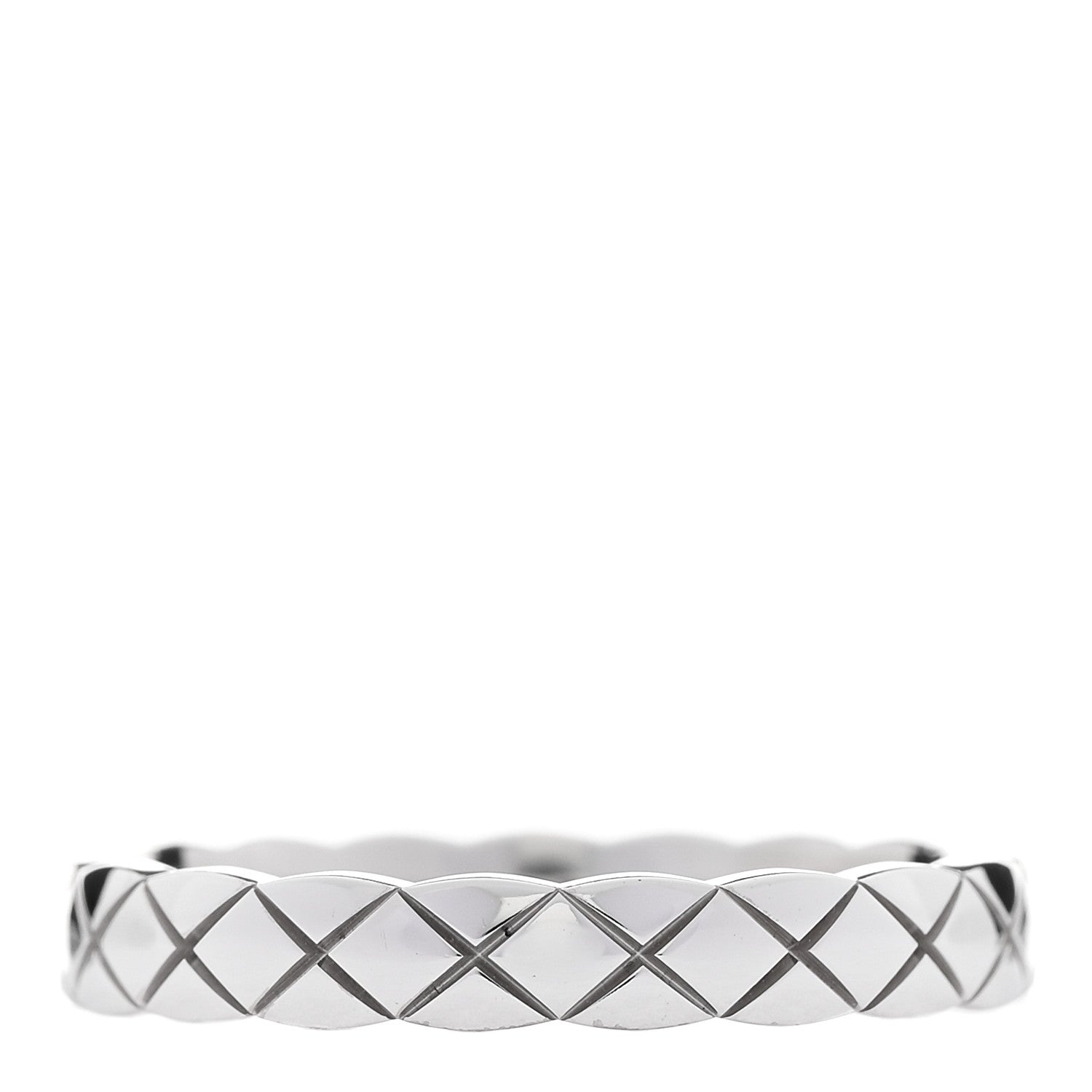 Chanel 18K White Gold Mini Coco Crush Ring 55 7.25 1901985