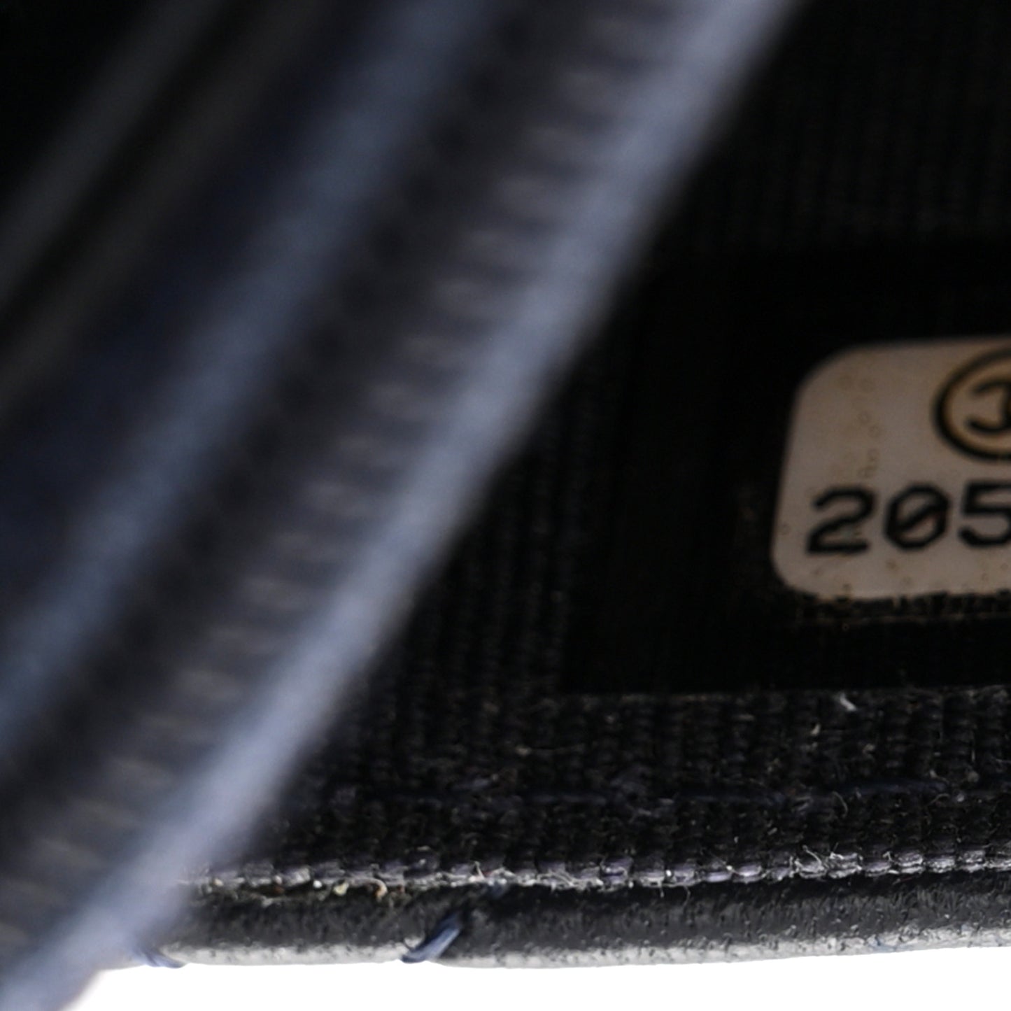 Lambskin Quilted Wallet On Chain WOC Navy Blue