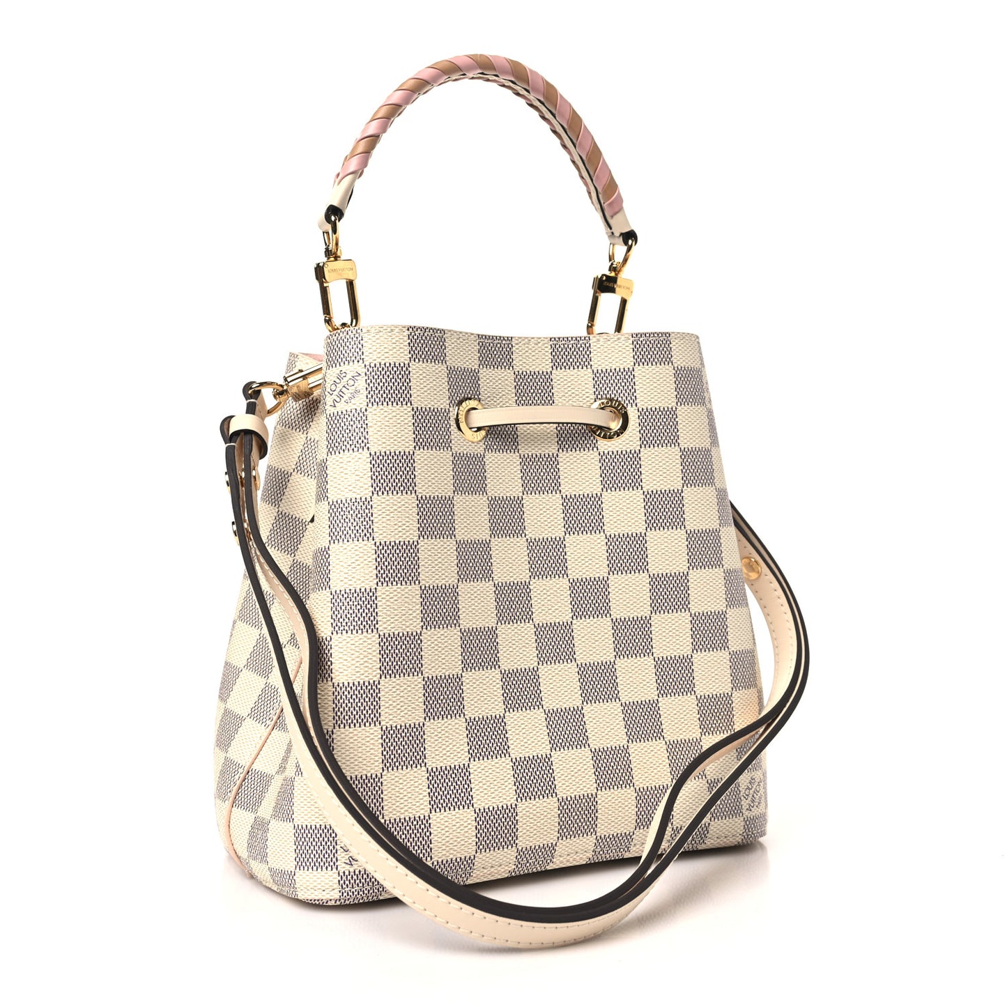 Damier Azur Braided Neonoe BB Pink