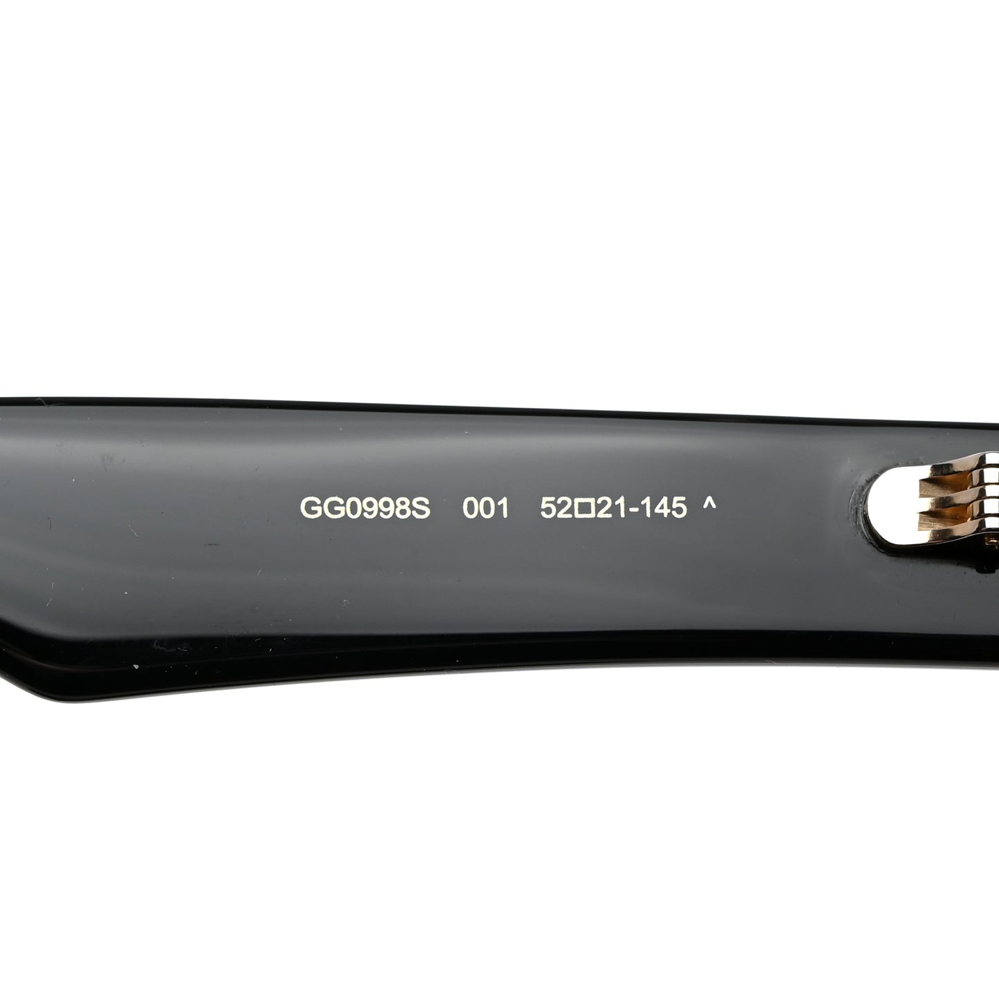 Rectangle 52mm Frame Sunglasses GG0998S Black