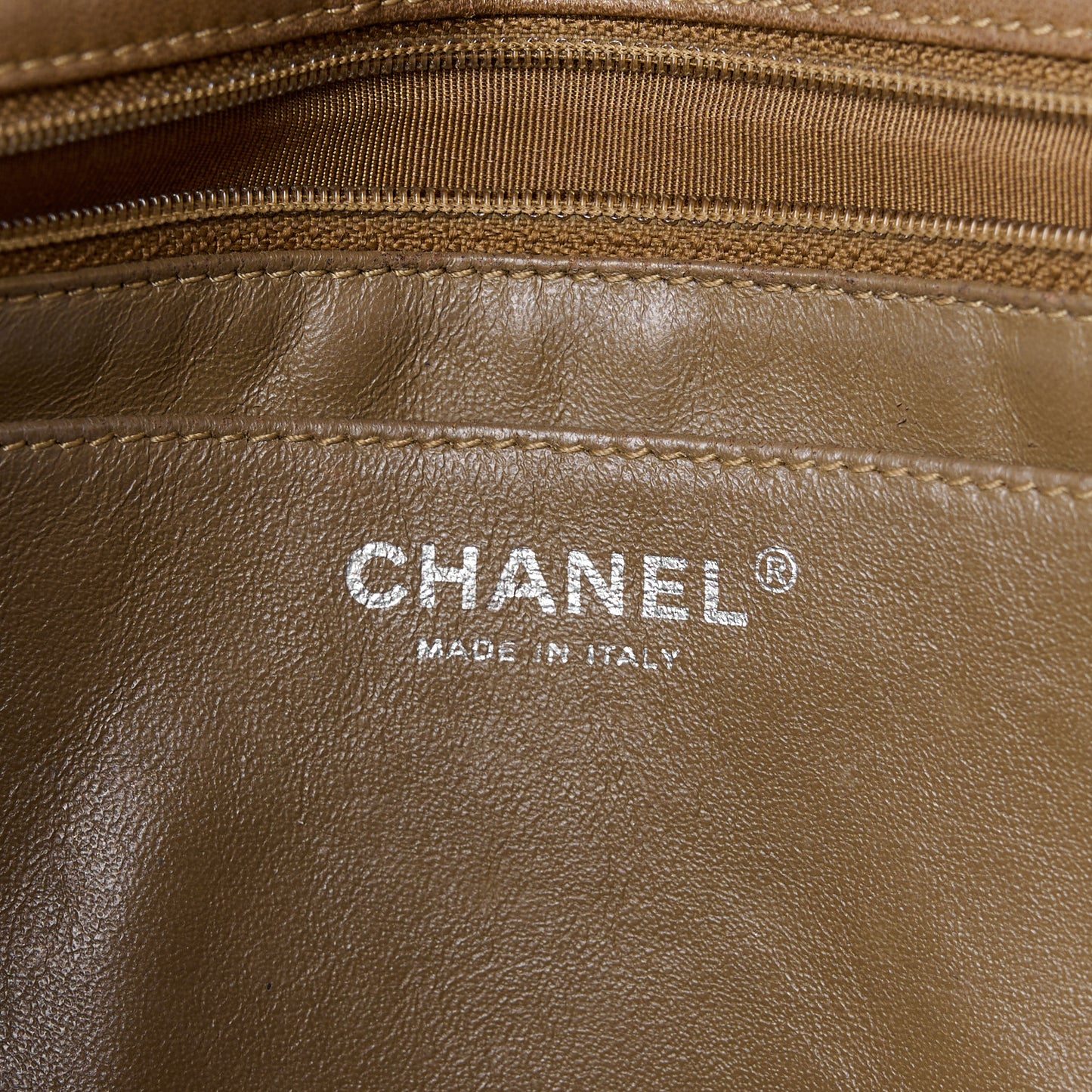 Patent Quilted Jumbo Single Flap Brown