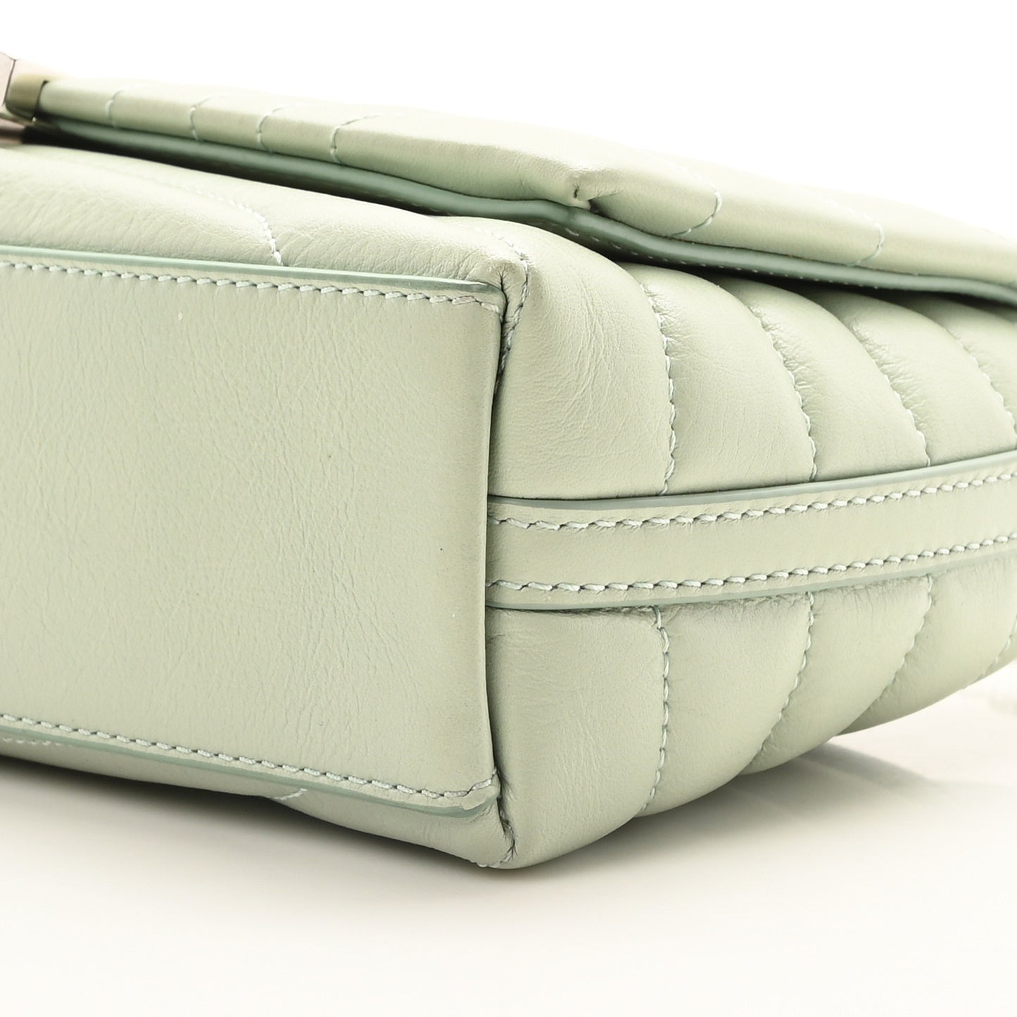Calfskin Quilted Small 4G Shoulder Bag Light Green