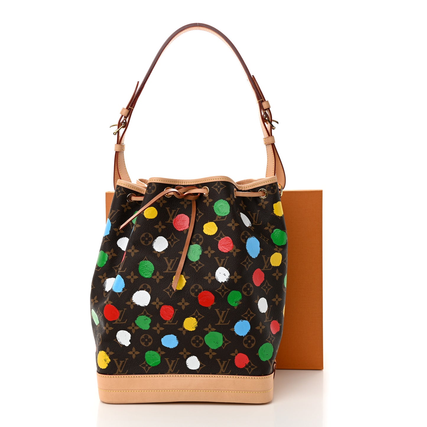 LV X YK Monogram Dots Noe Multicolor