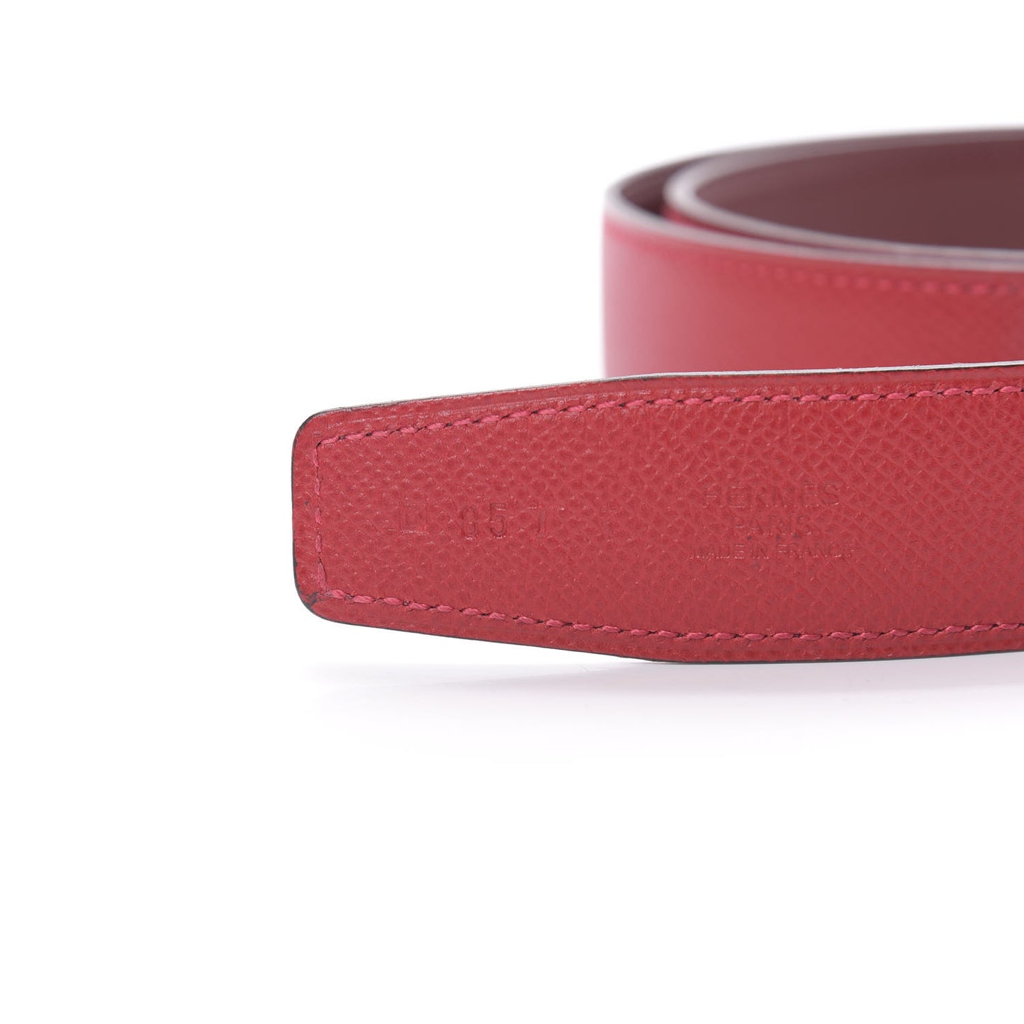 Epsom Swift 32mm Belt Strap 85 Rouge Casaque Rouge H