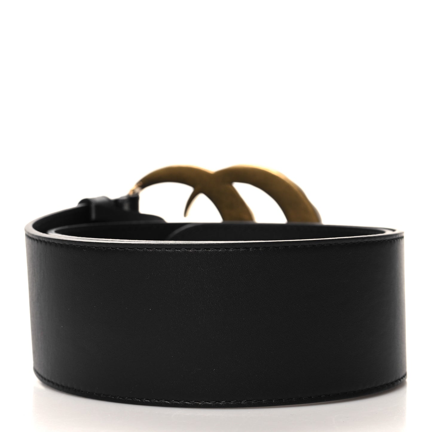 Calfskin Crystal Double G 55mm Belt 75 30 Black