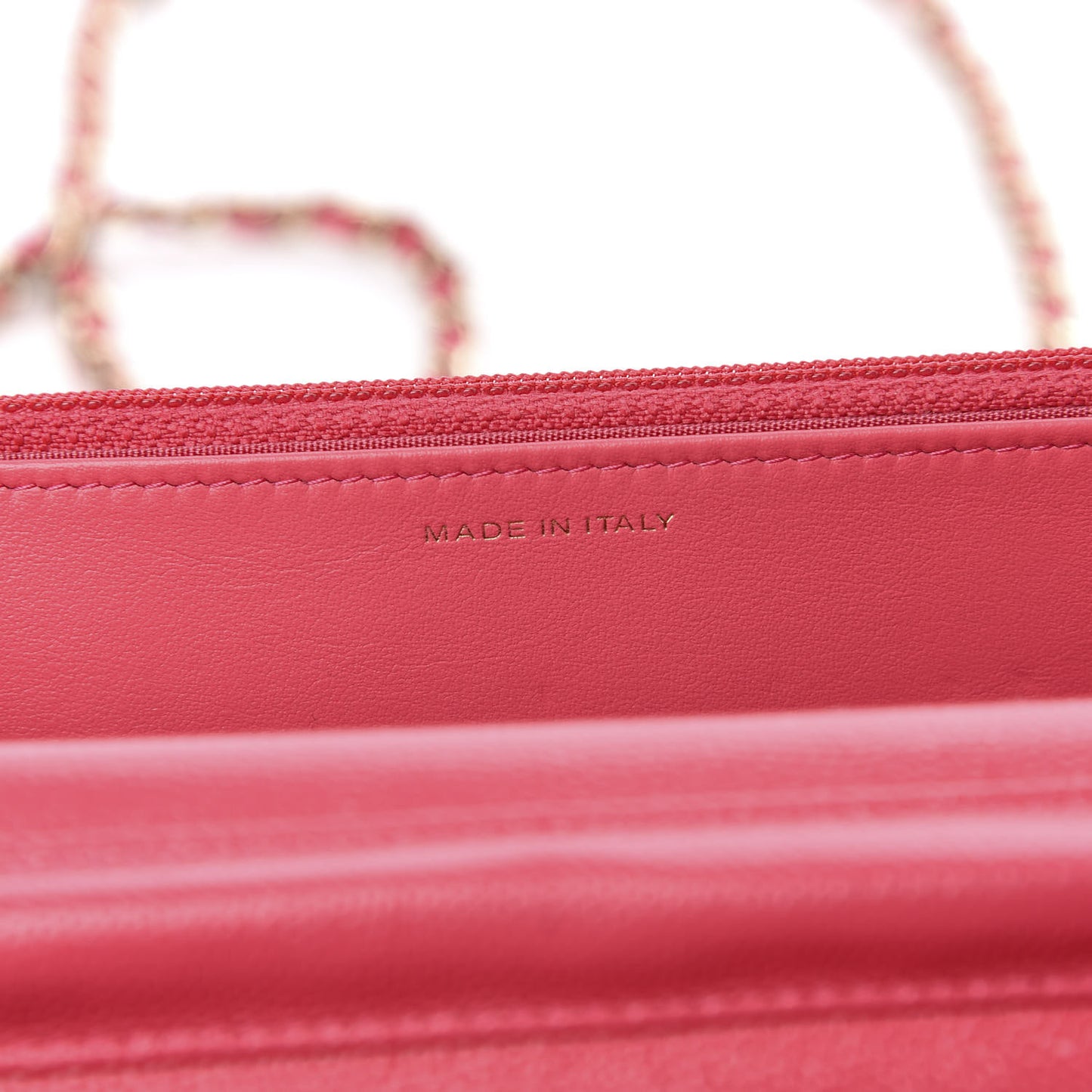 Caviar Quilted French New Wave Chain CC Wallet On Chain WOC Pink