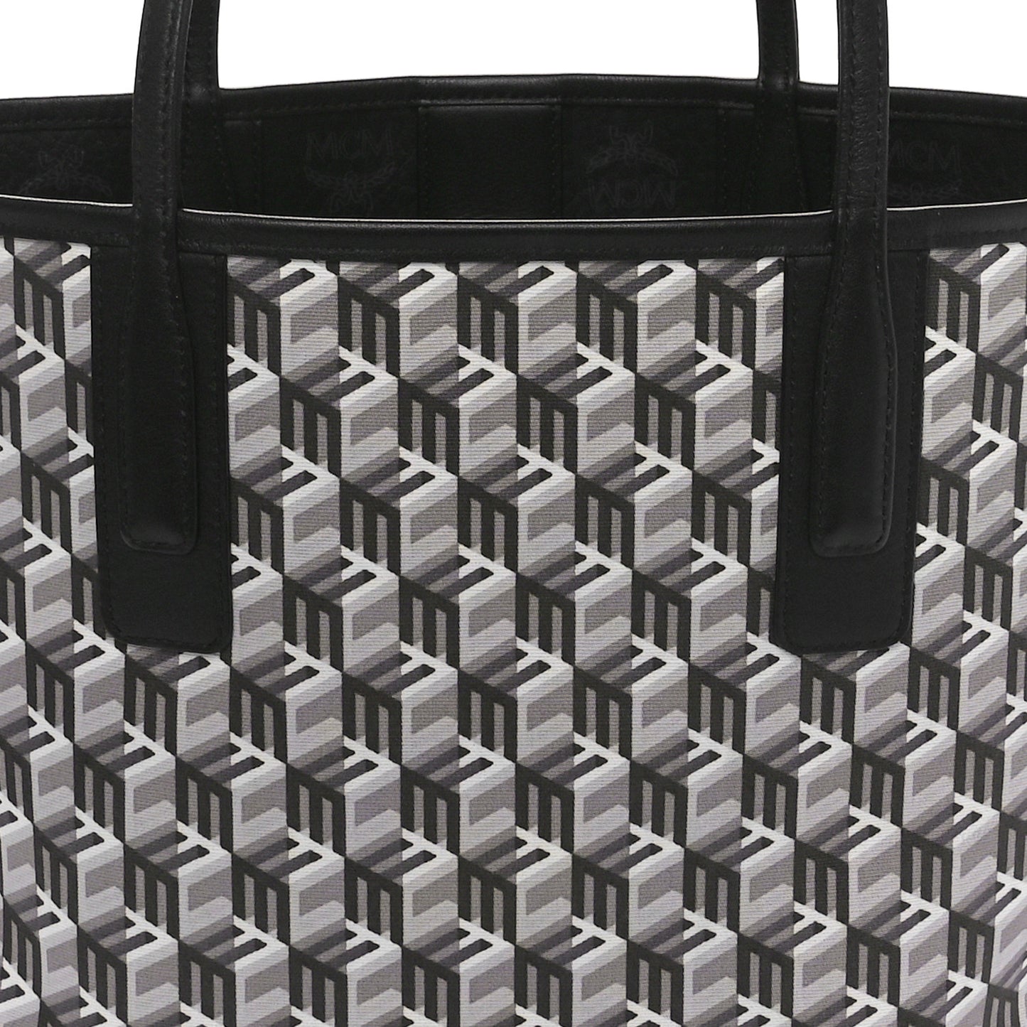 Visetos Small Liz Reversible Shopper Tote Black