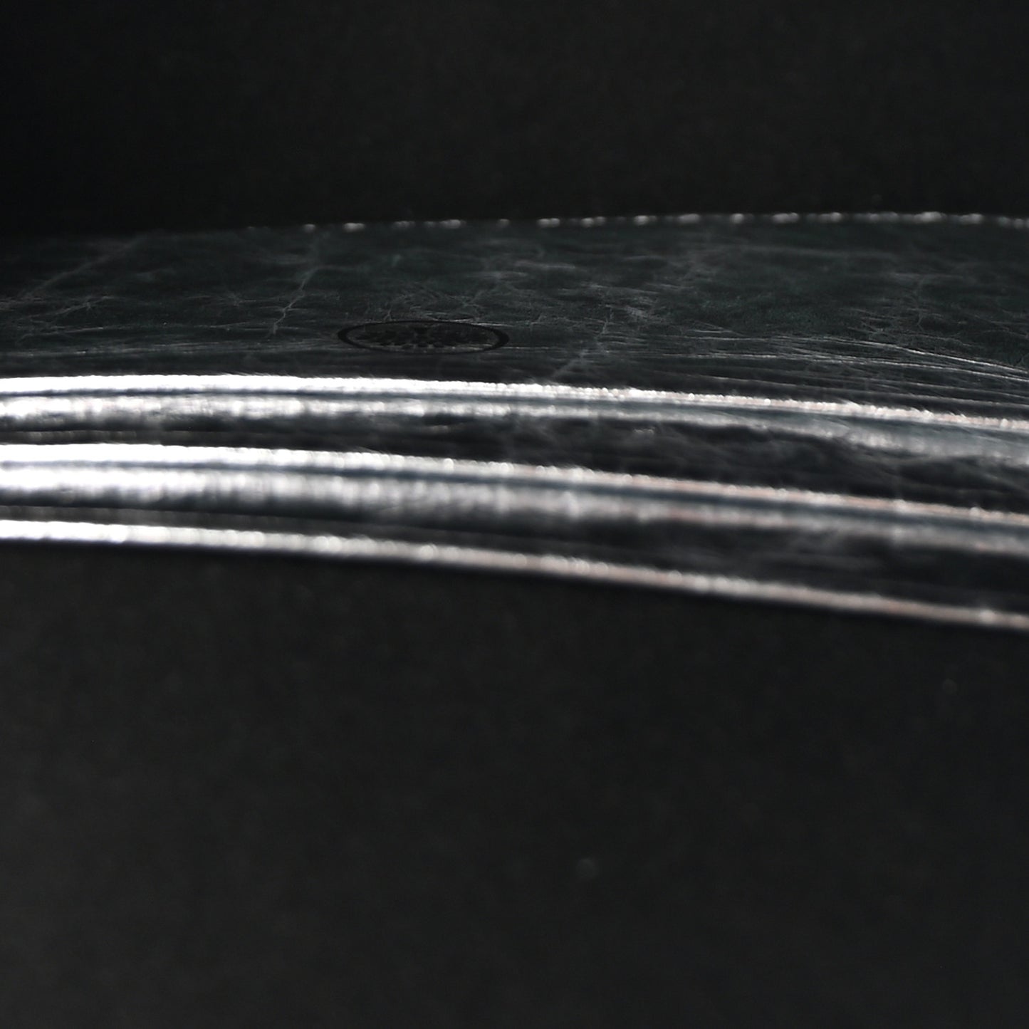 Metallic Crinkled Calfskin Mini Lily Silver