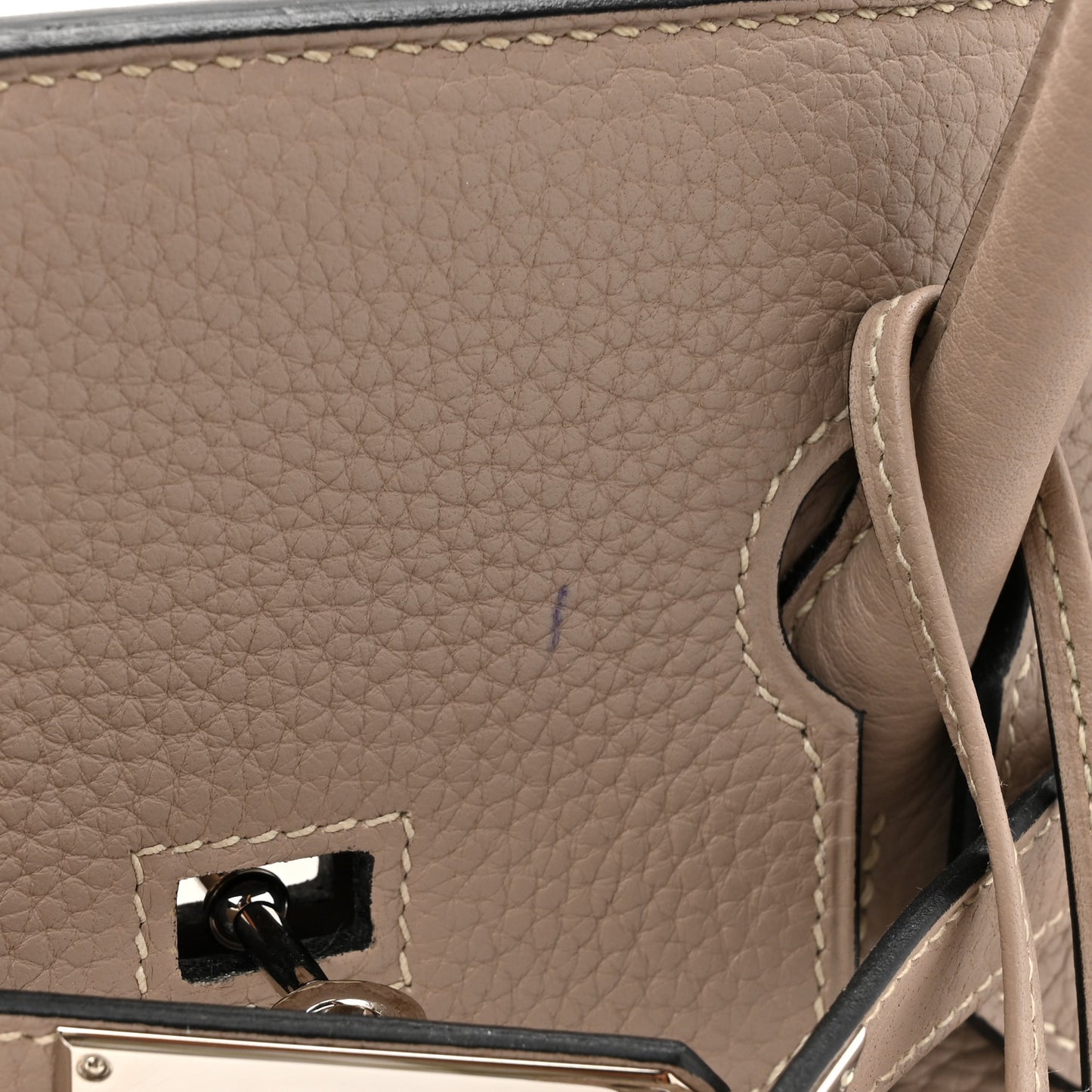 Taurillon Clemence Birkin 35 Gris Tourterelle