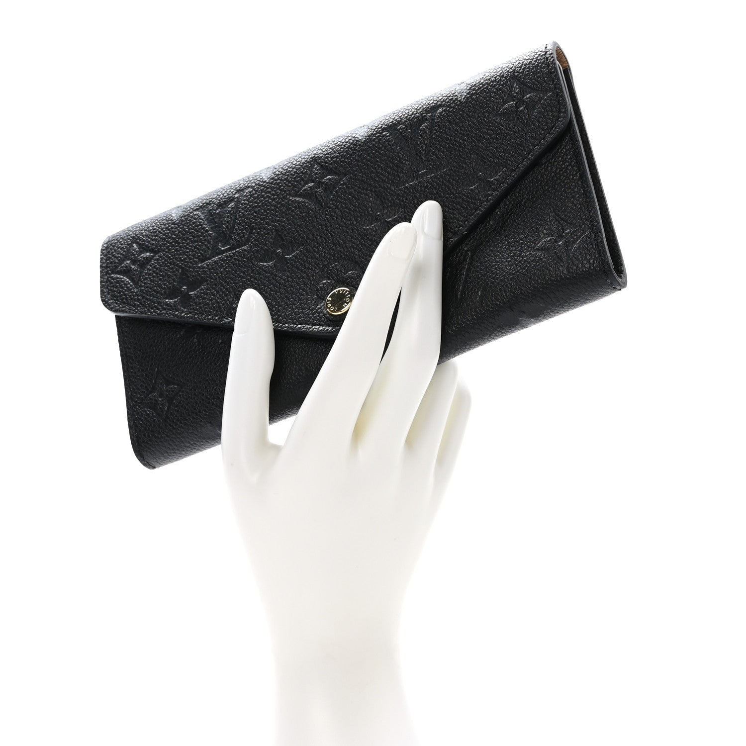Louis Vuitton Empreinte Josephine Wallet Black 2 of 9