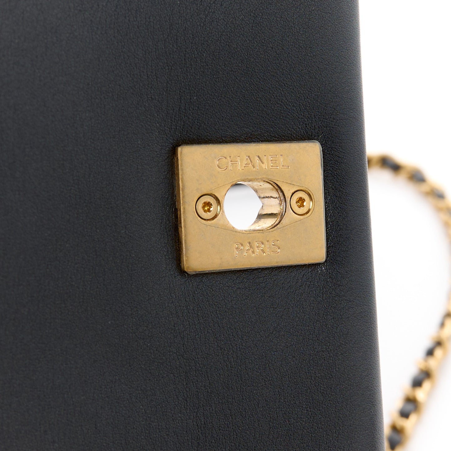 Calfskin Quilted Top Handle Flap Black