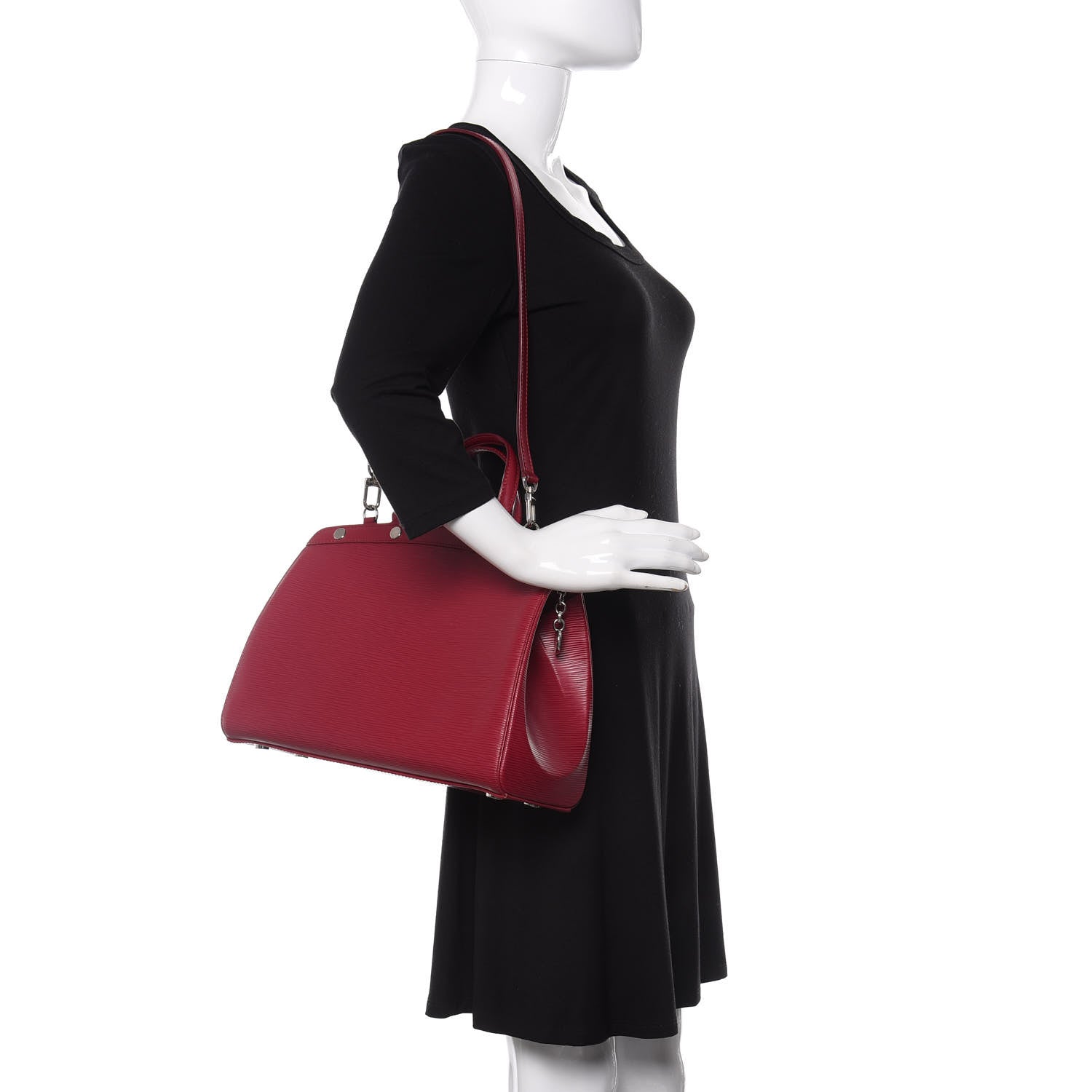 Louis Vuitton Epi Brea MM Fuchsia 2 of 13