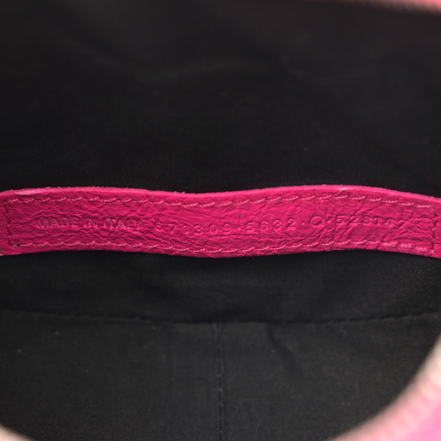 Agneau Arena Le Cagole Shoulder Bag XS Hot Pink