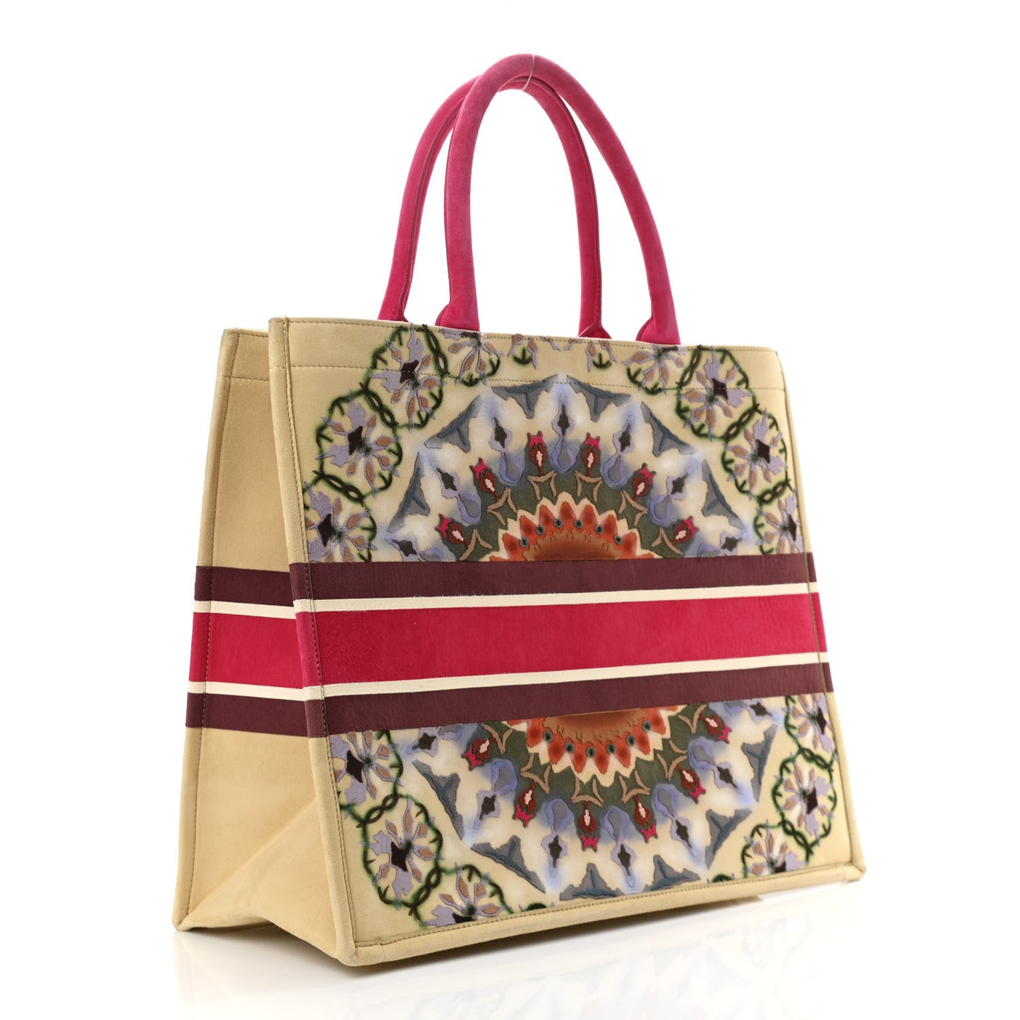 Suede Large KaleiDiorscopic Book Tote Multicolor
