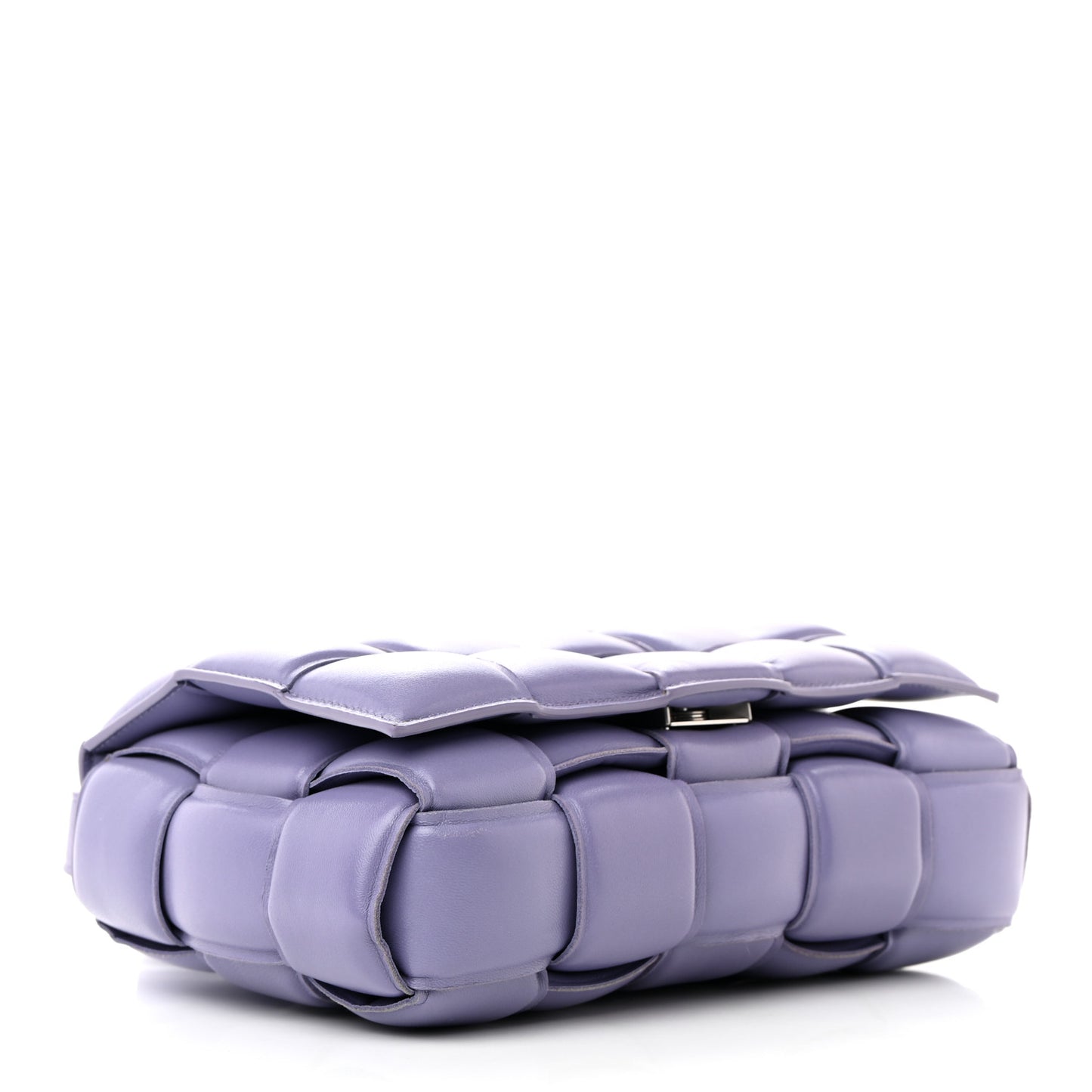 Nappa Maxi Intreccio Padded Cassette Crossbody Bag Lavender