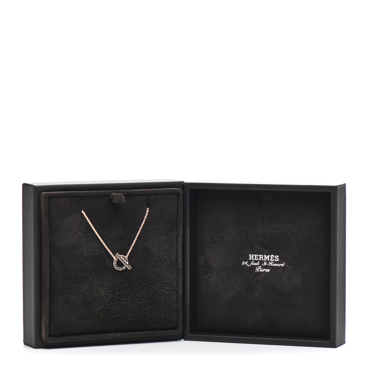 18K Rose Gold Black Spinel Finesse Pendant Necklace