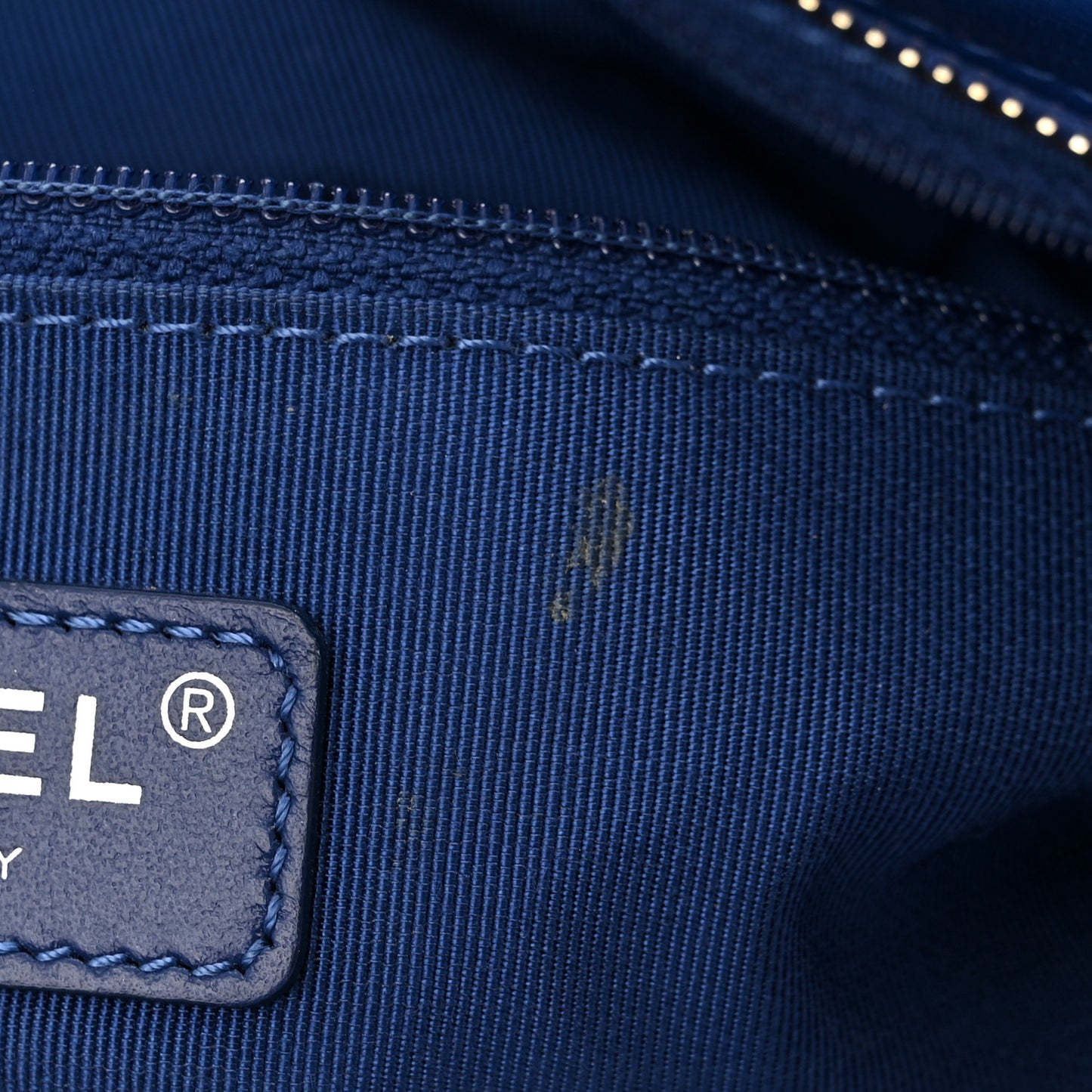 Aged Smooth Calfskin Quilted Medium Gabrielle Logo Hobo Blue