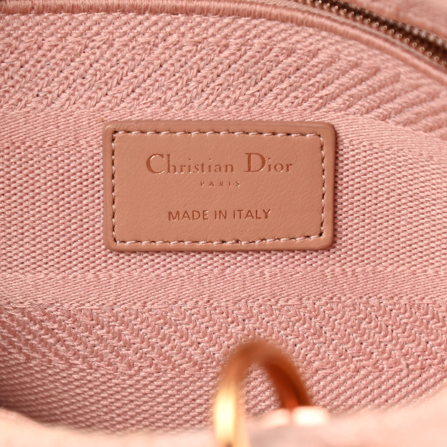 Christian Dior Canvas Embroidered Cannage Medium Lady D-Lite Pink 6 of 16