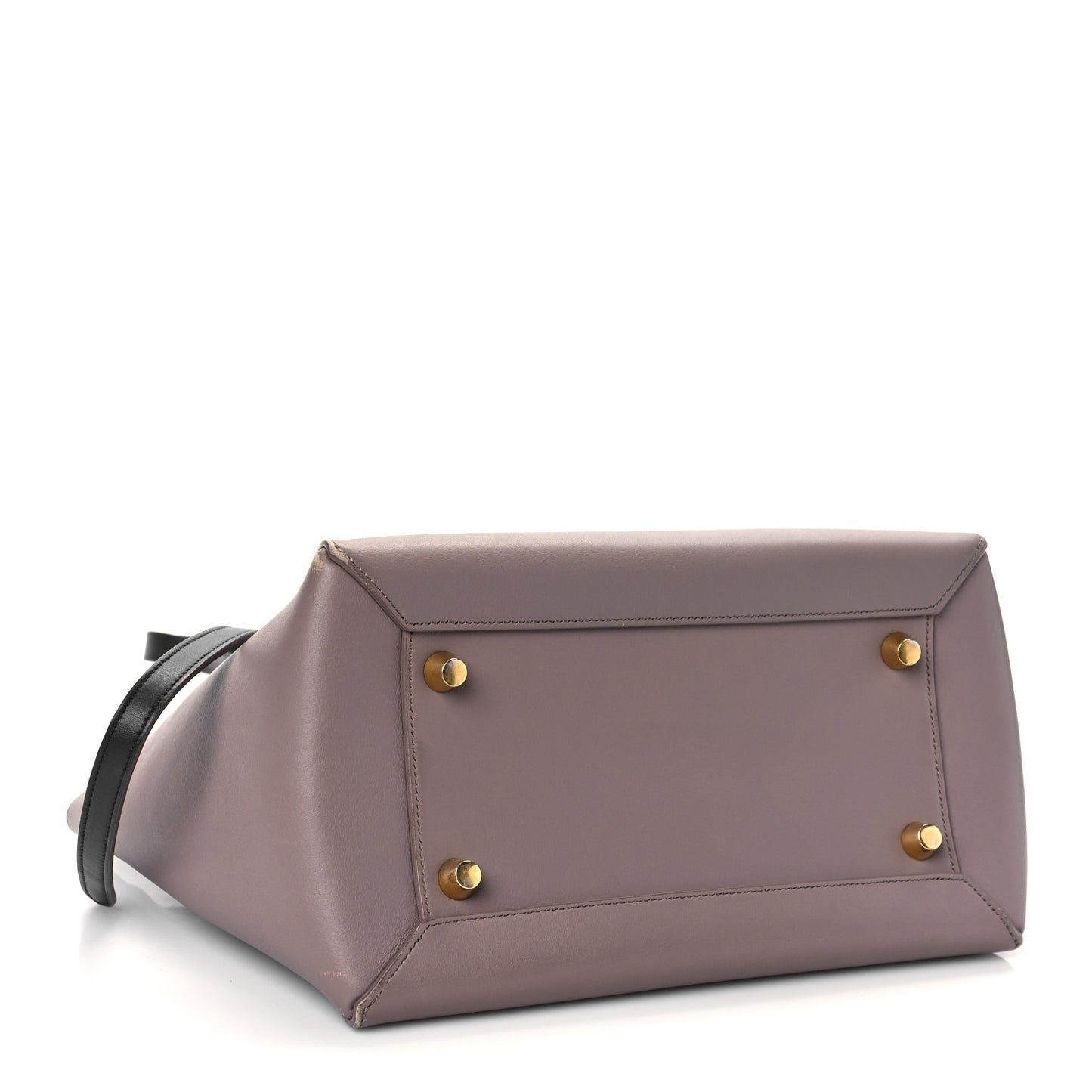 Smooth Calfskin Mini Bi-Color Belt Bag Light Smoke Violet