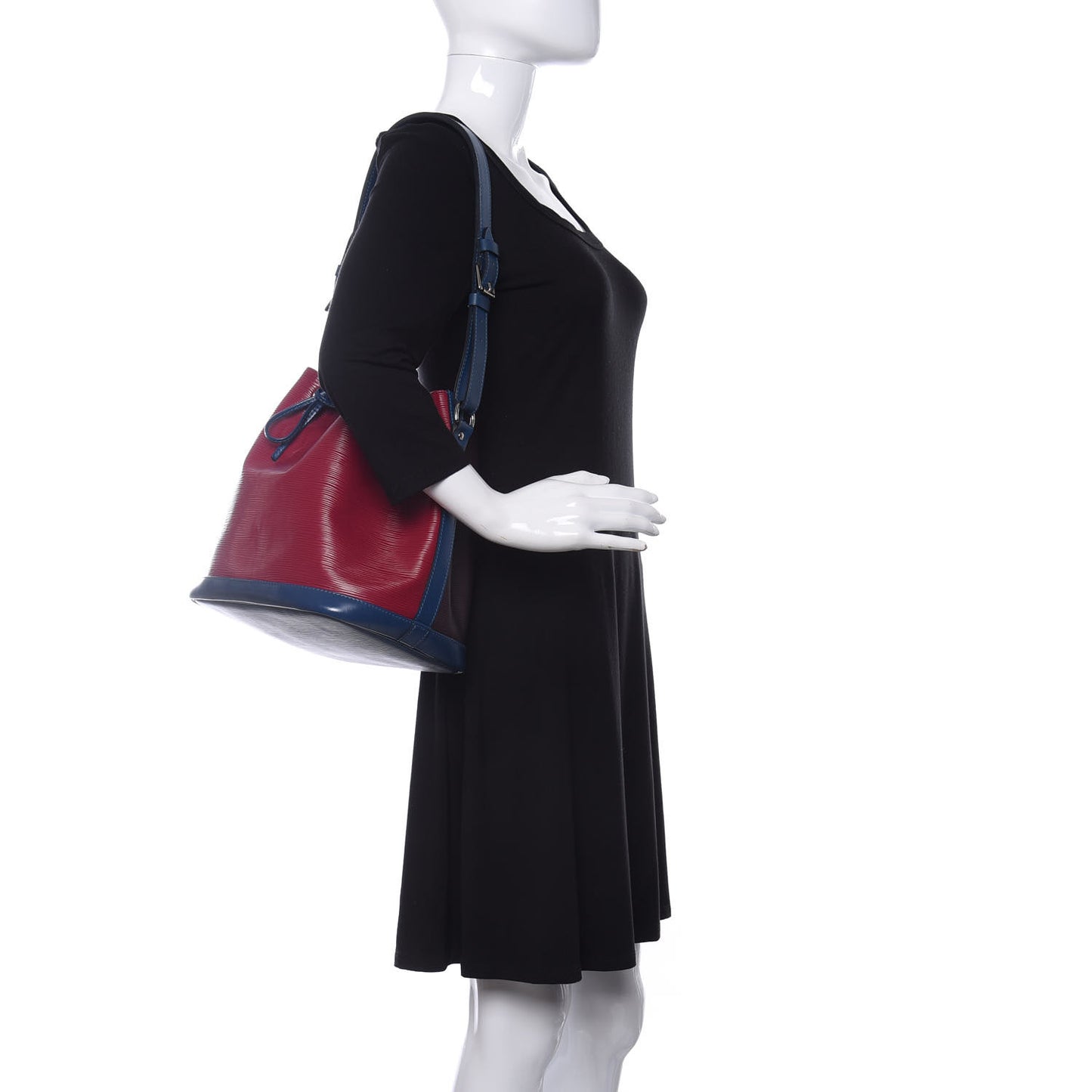 Epi Tri-Color Petit Noe Quetsche Fuchsia Saphir
