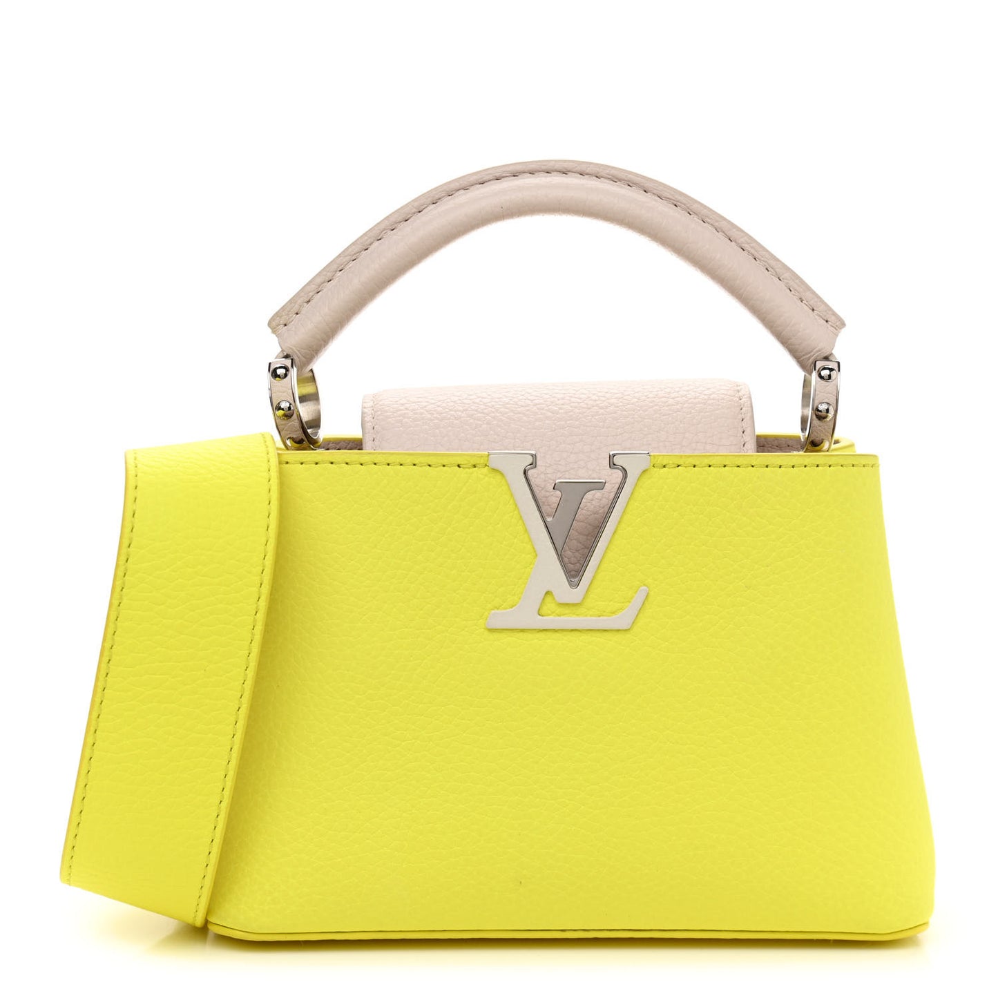 Taurillon Mini Capucines Yellow Beige
