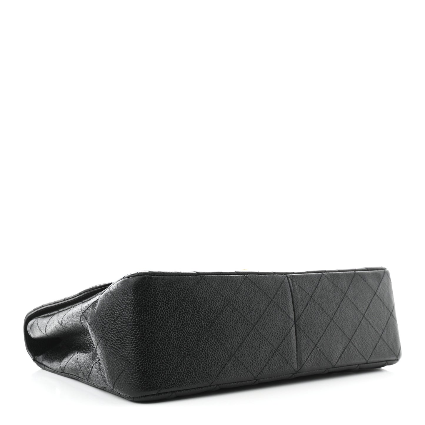 Caviar Quilted Jumbo Single Flap Black