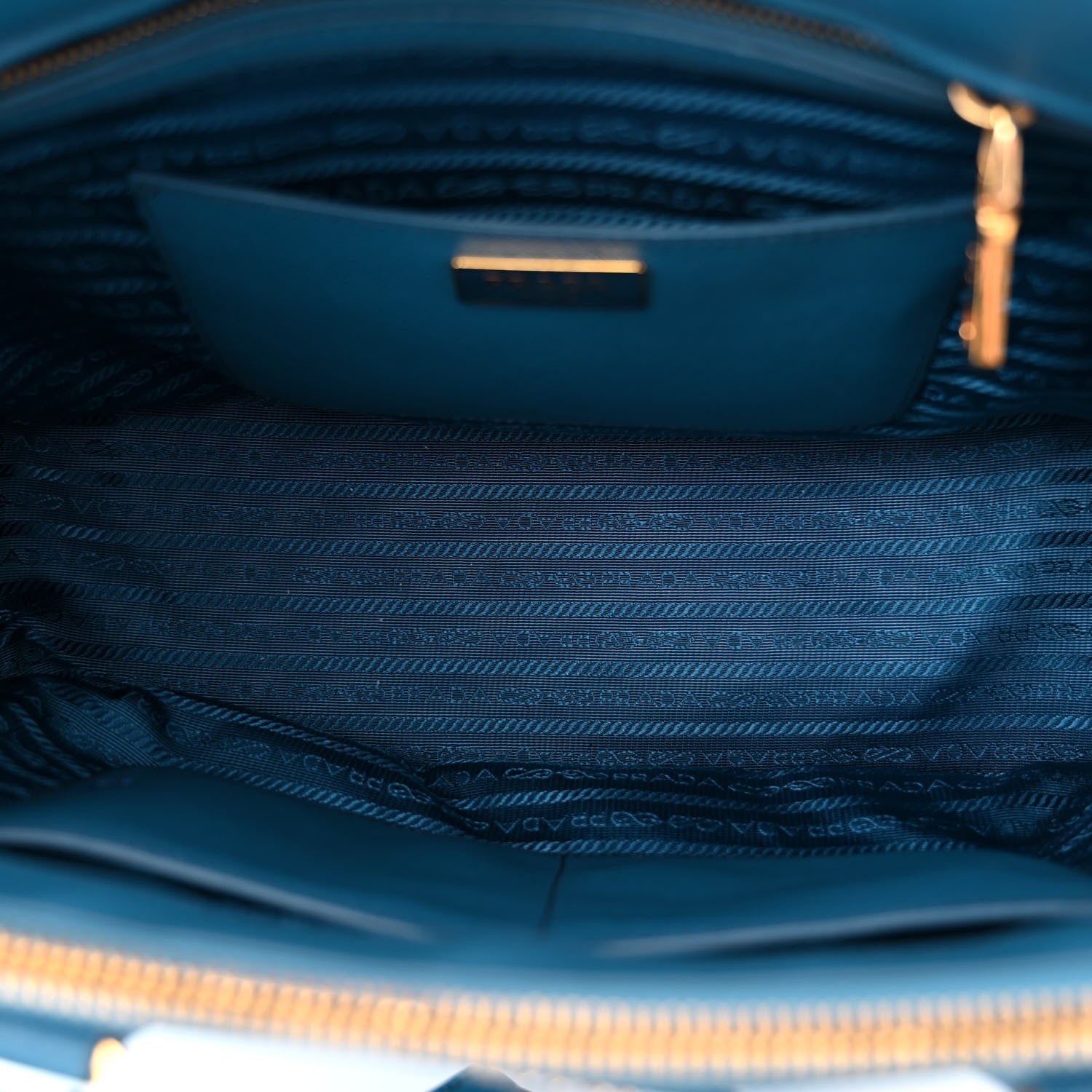 Prada Saffiano Medium Galleria Double Zip Tote Cobalto 5 of 13