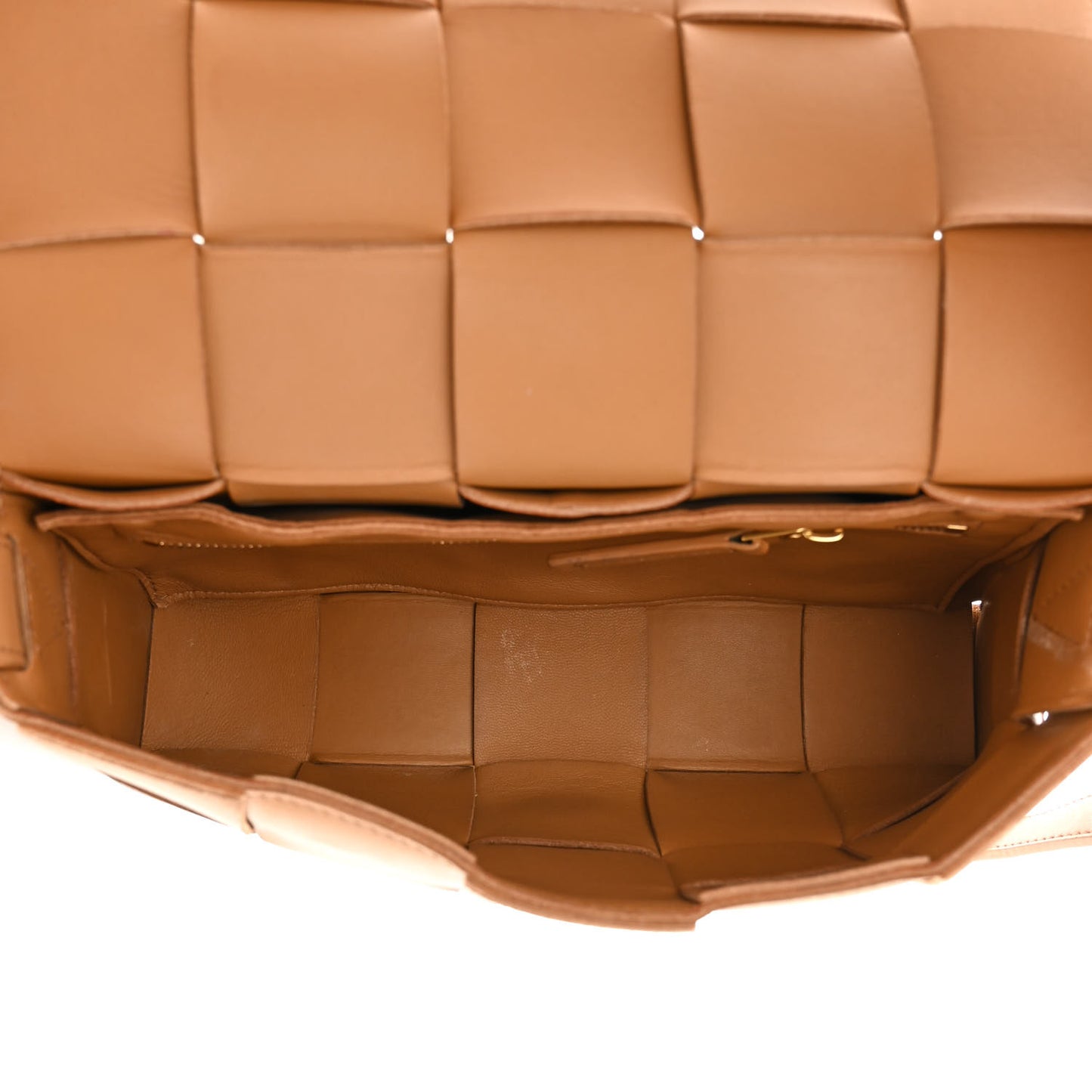 Nappa Maxi Intreccio Cassette Bag Almond