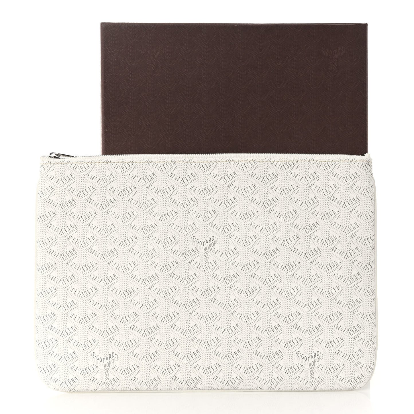 Goyardine Senat Pochette MM White