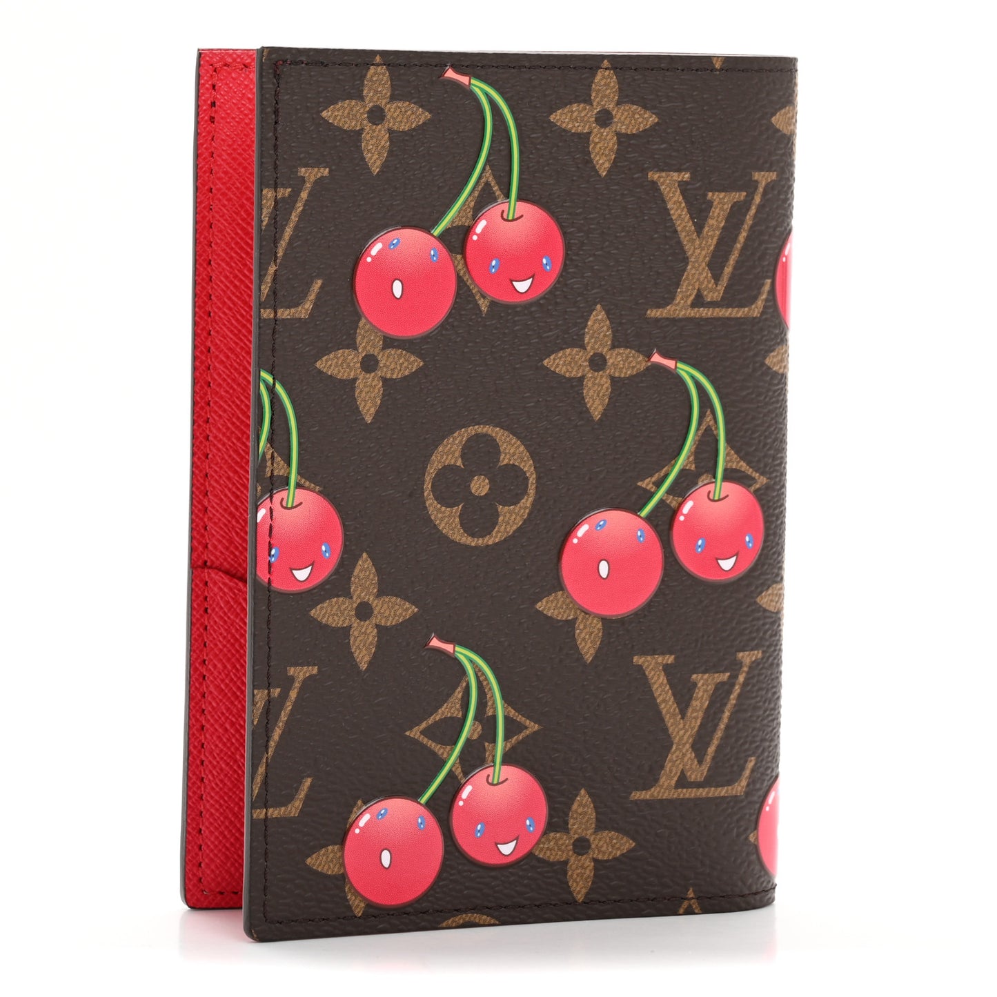 LV X TM Monogram Cerises Passport Cover