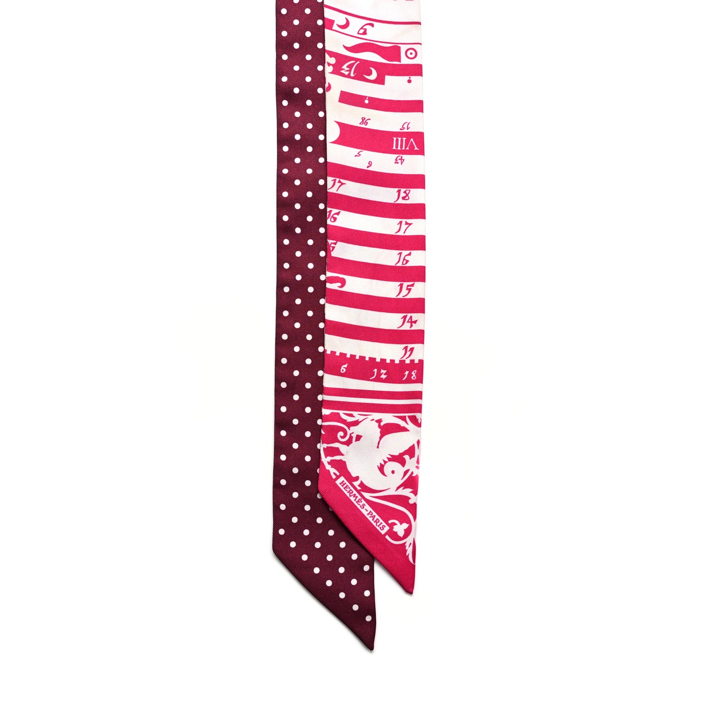Silk Astrologie a Pois Twilly Fuchsia White Bordeaux