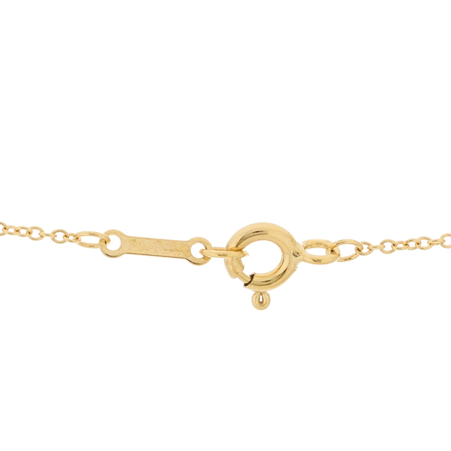 18K Yellow Gold Diamond Paloma Picasso Venezia Stella Pendant Necklace