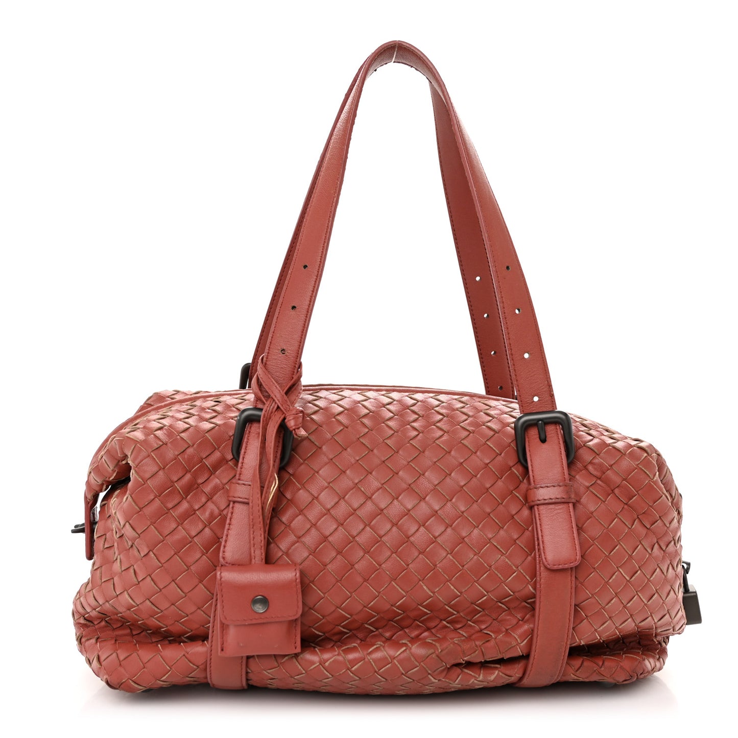 Nappa Intrecciato Montaigne Rings Satchel Pompei